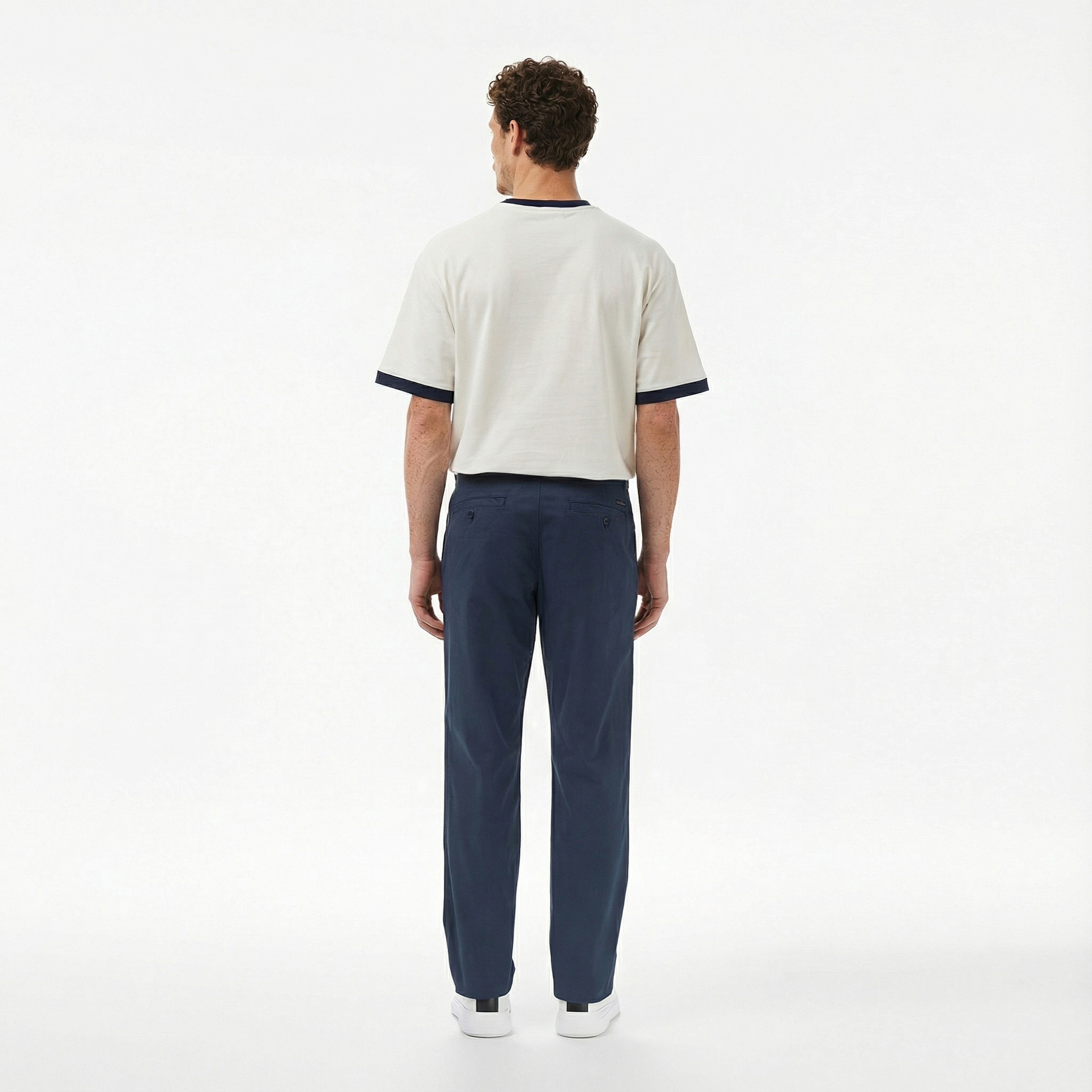 Calvin Klein Cotton Signature Slim Chino Erkek Lacivert Pantolon