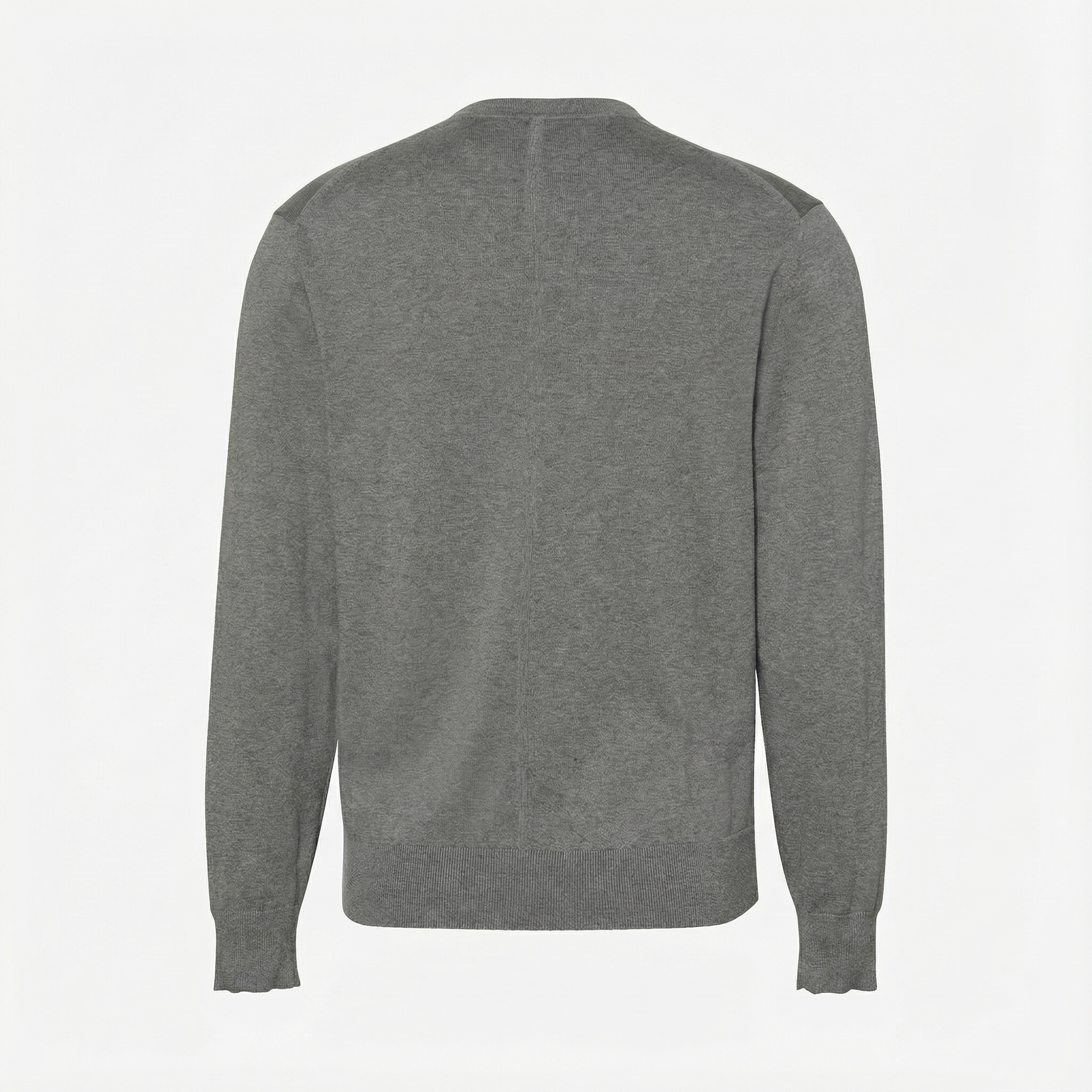 Calvin Klein Supima Cotton Crew Erkek Gri Triko