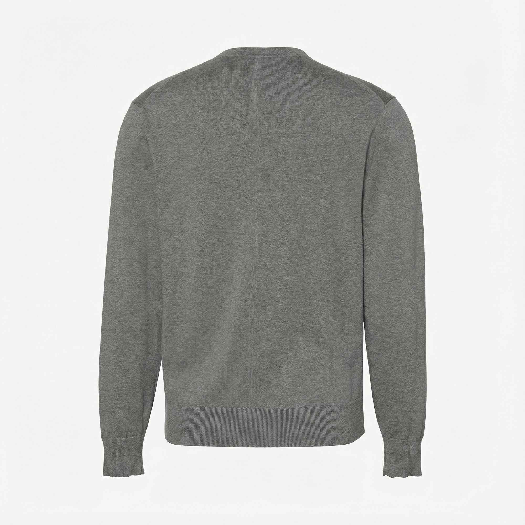 Calvin Klein Supima Cotton Crew Erkek Gri Triko