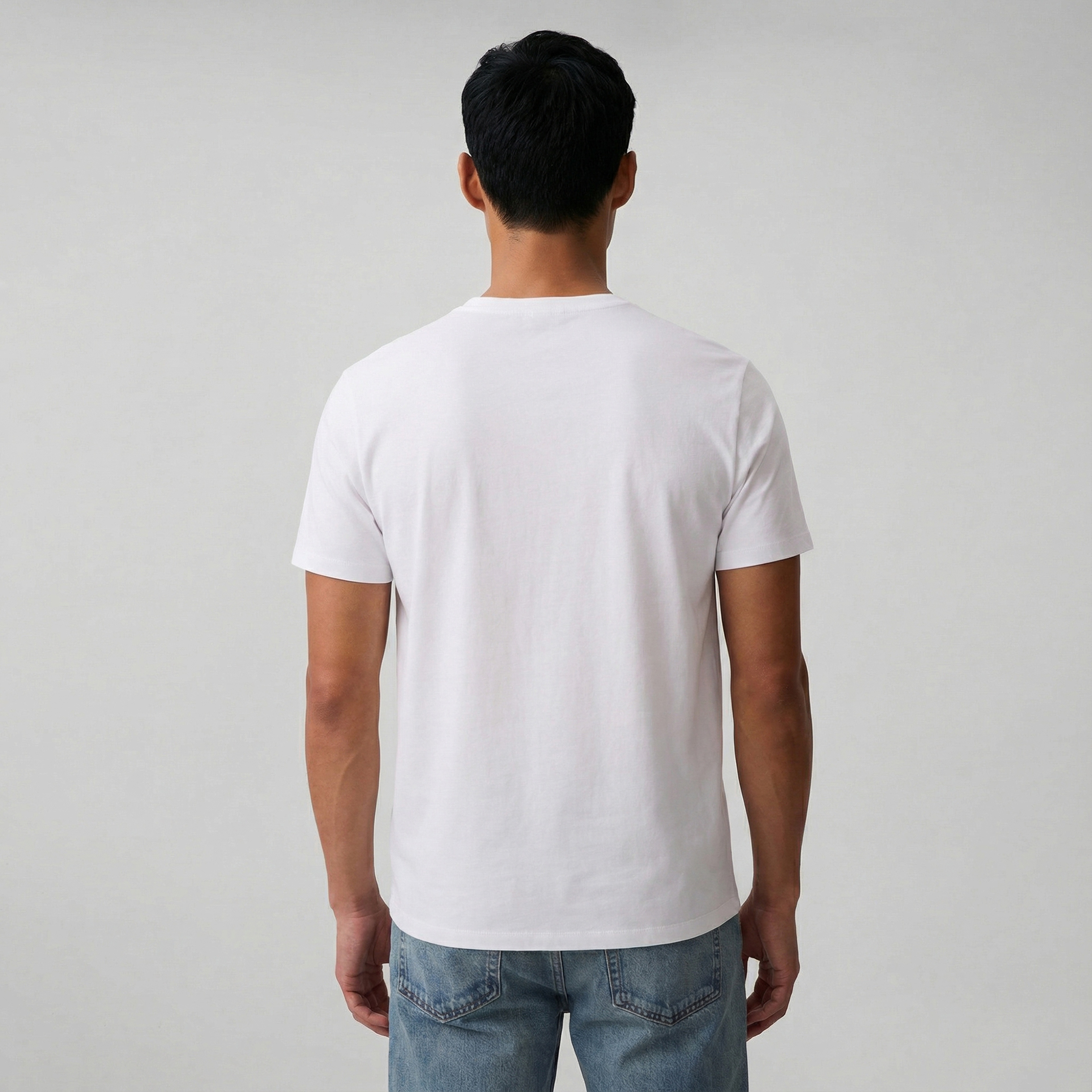 Calvin Klein Deboss Mono Graphic Erkek Beyaz T-Shirt