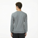 Calvin Klein Supima Cotton Crew Erkek Gri Triko