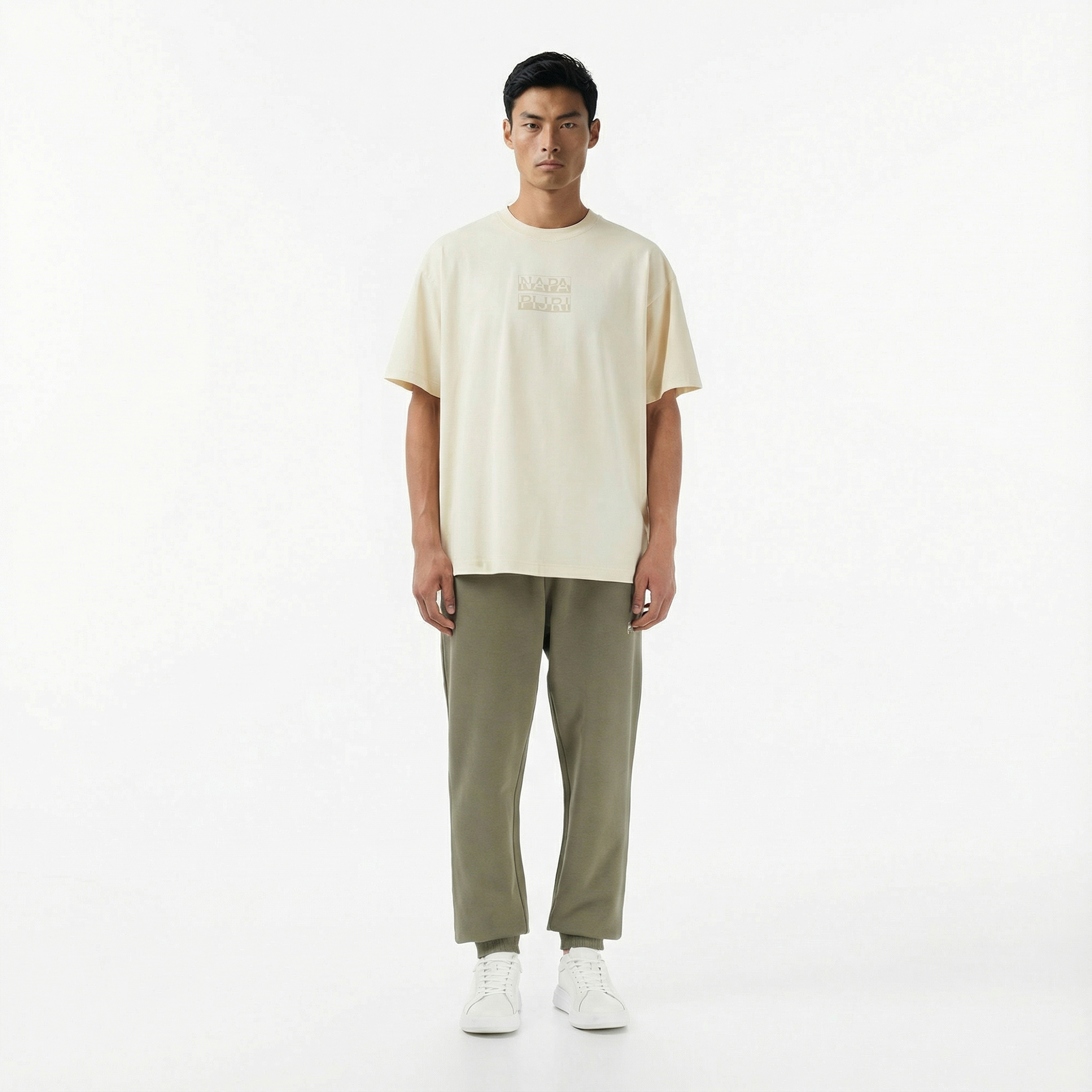 Napapijri S-Comel Erkek Bej T-Shirt