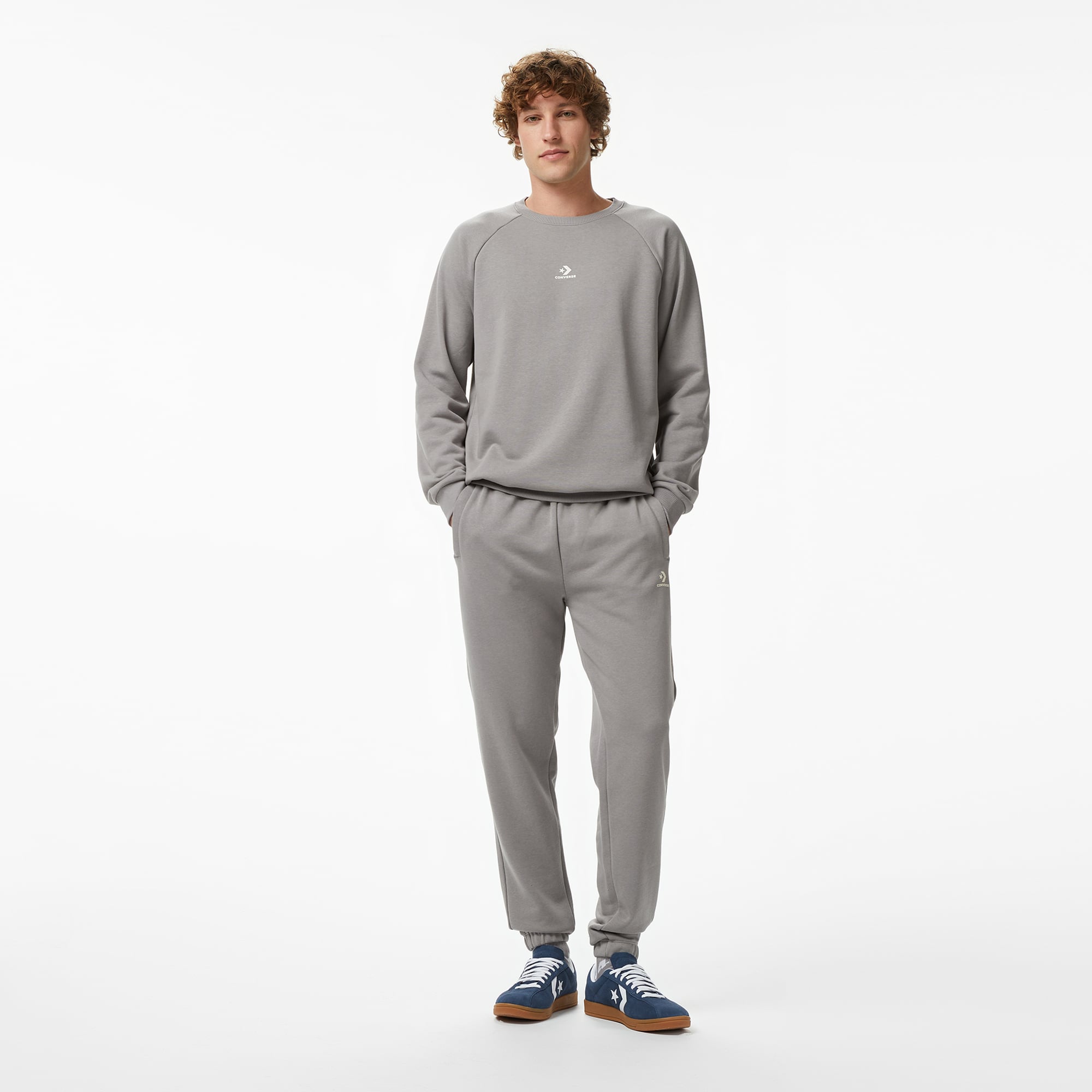 Converse Erkek Gri Sweatshirt