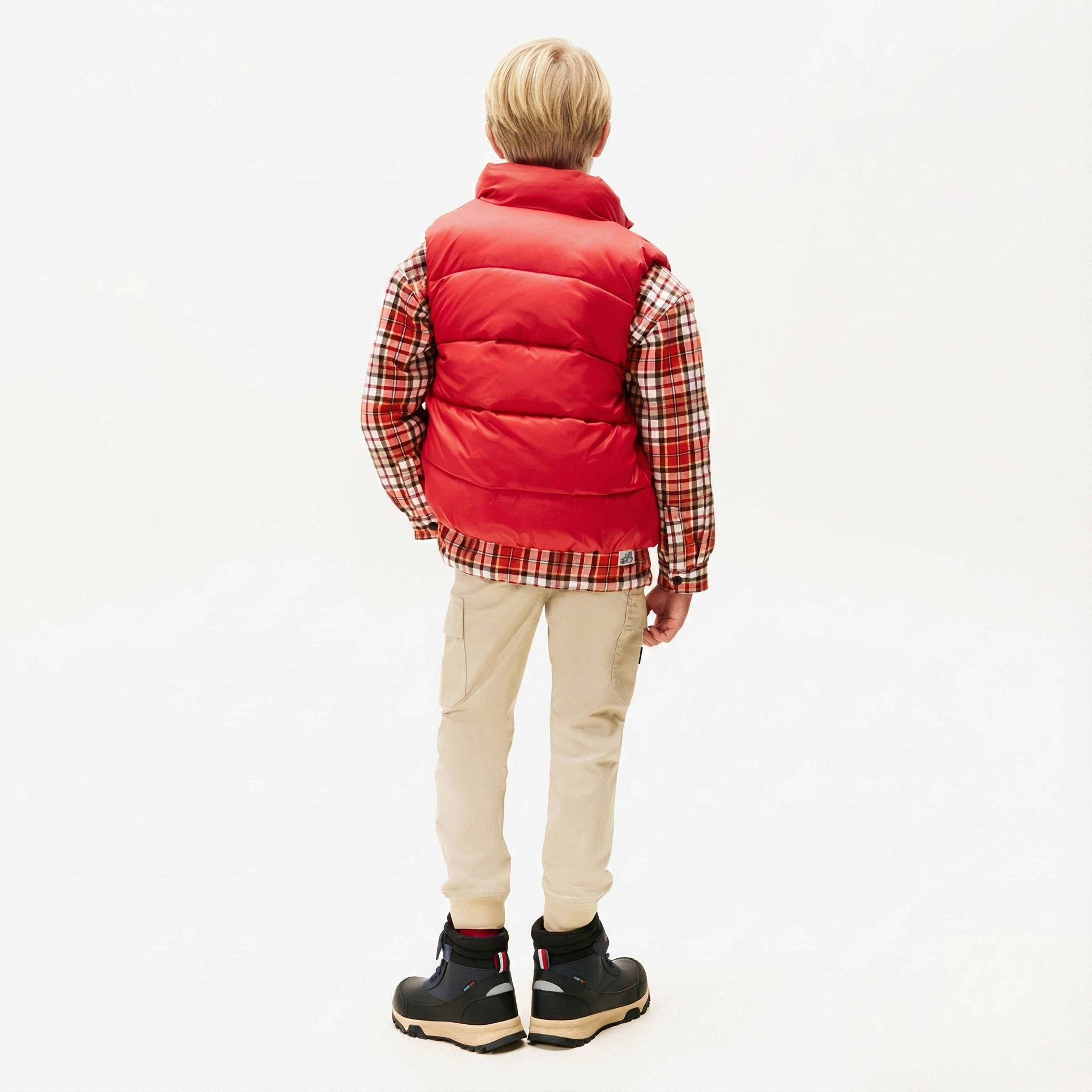 Tommy Hilfiger Essential Padded Çocuk Kırmızı Puffer Yelek