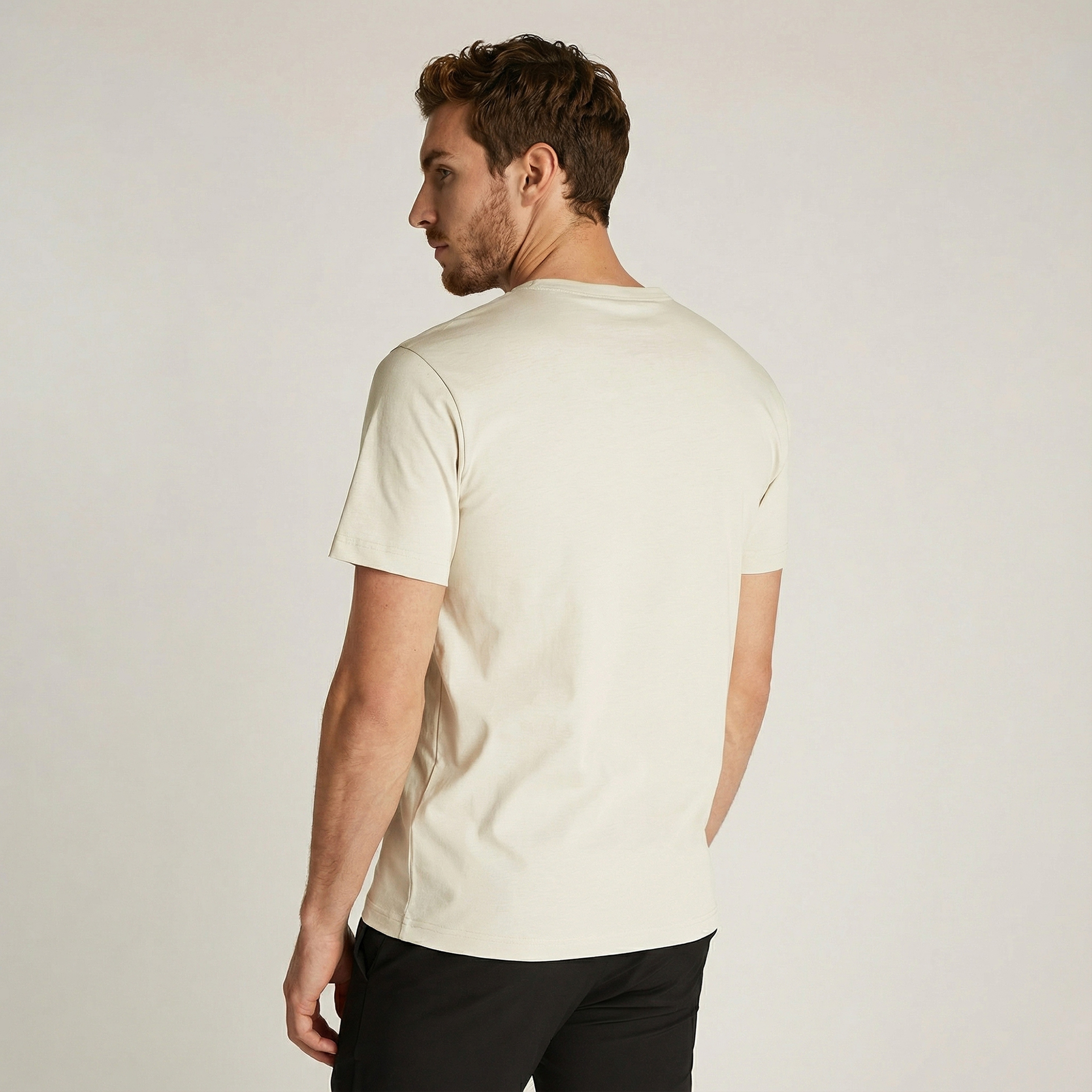 Calvin Klein Erkek Gri T-Shirt