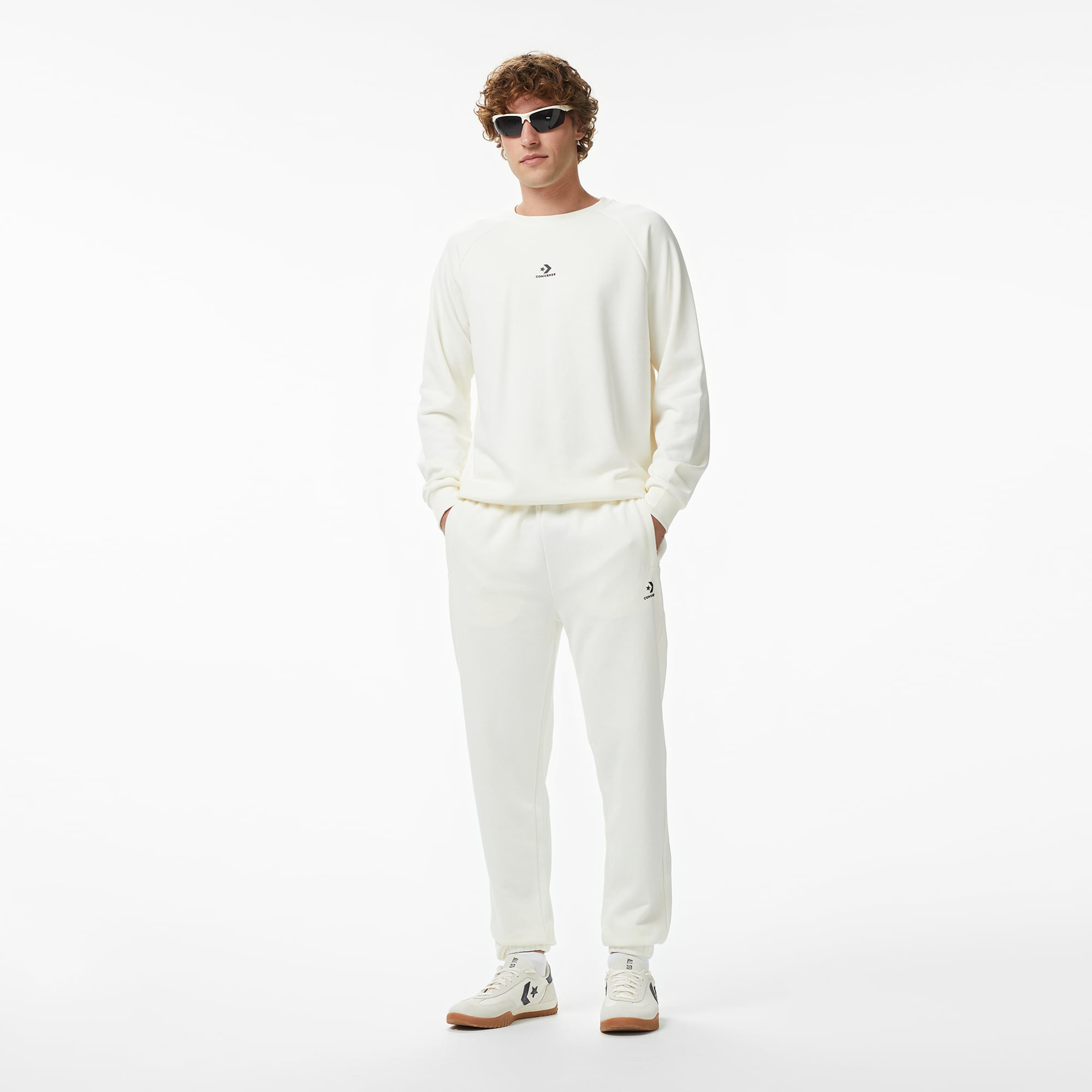 Converse Erkek Krem Sweatshirt