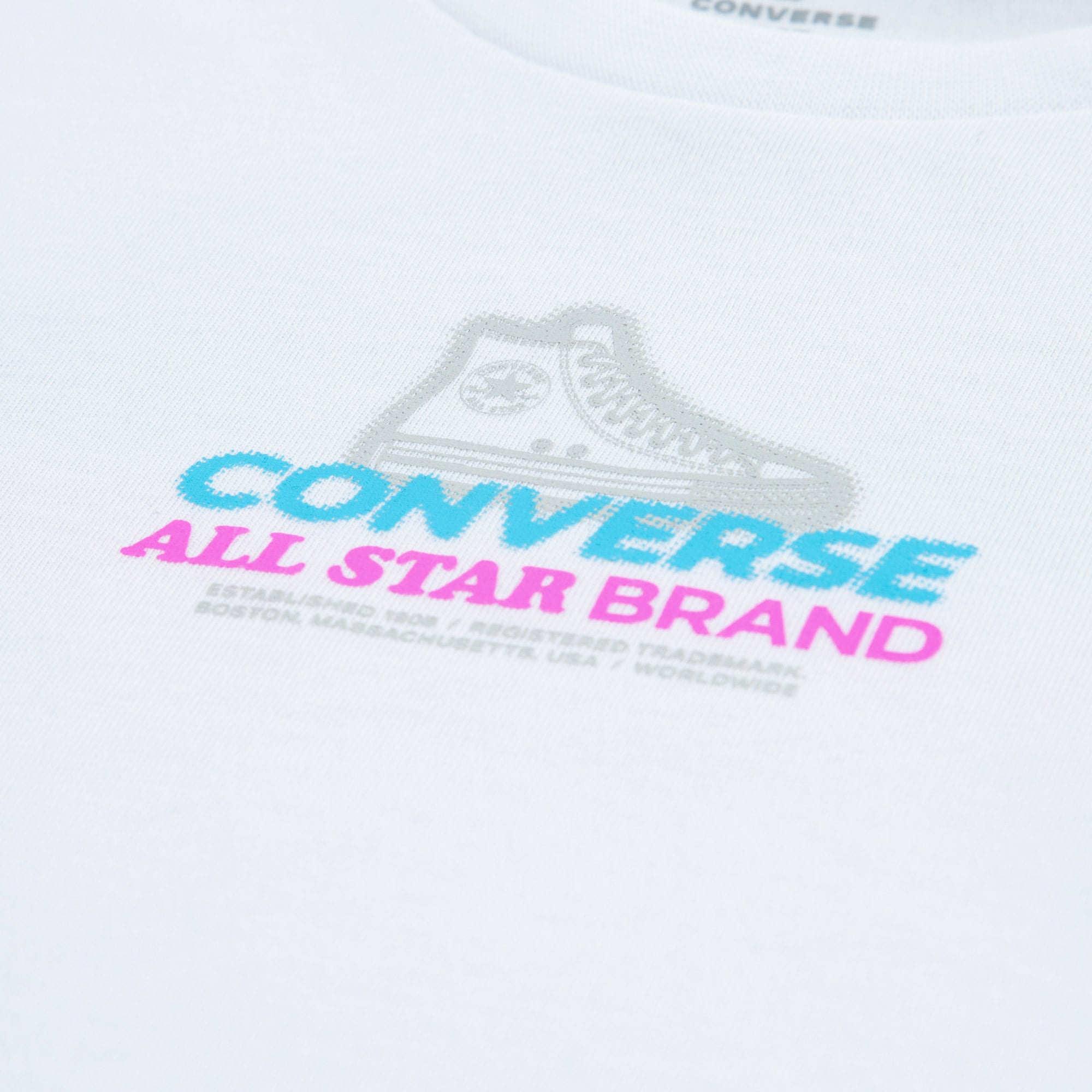 Converse Globe Frontback Çocuk Beyaz/Krem T-Shirt Şort Takım
