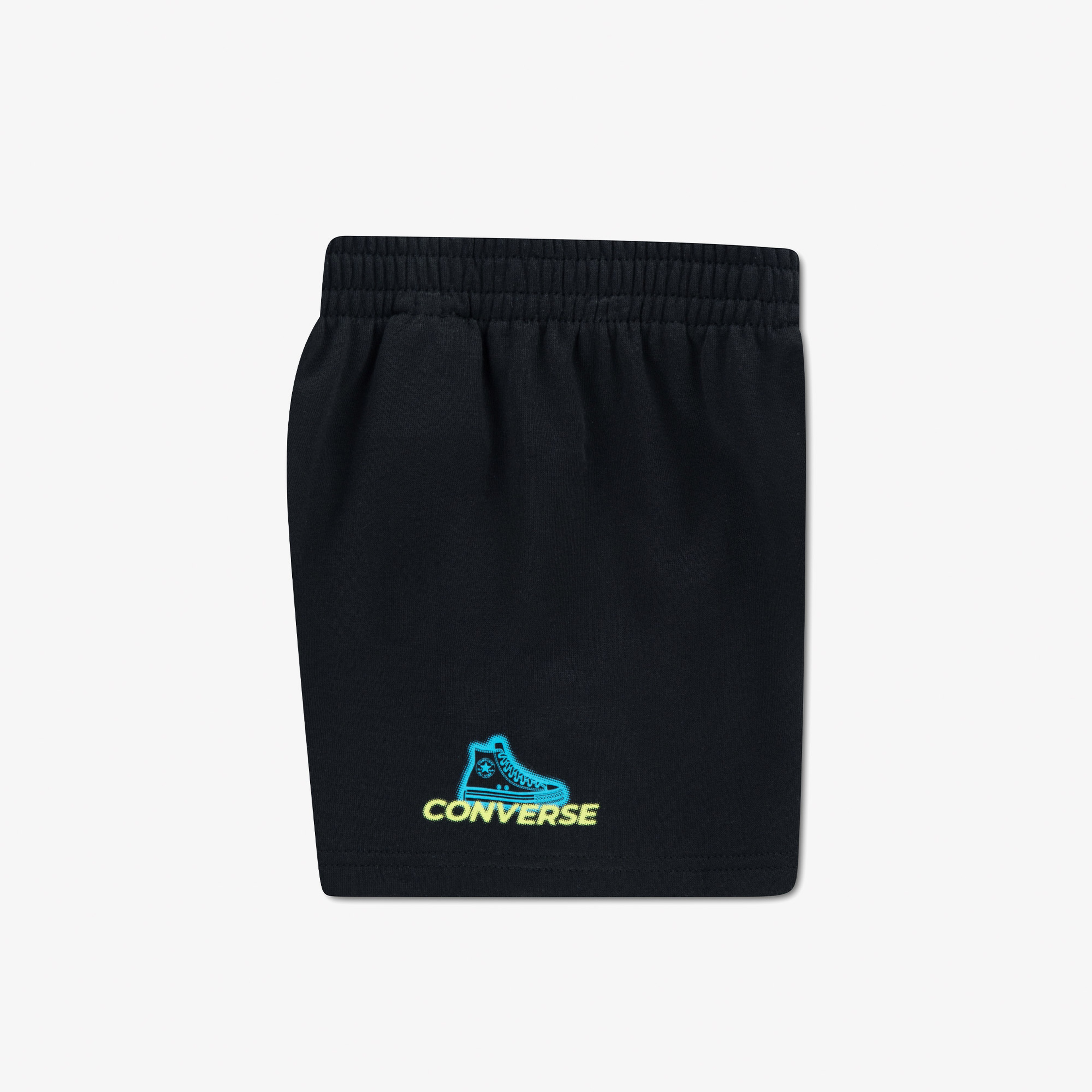 Converse Globe Frontback Çocuk Siyah T-Shirt Şort Takım