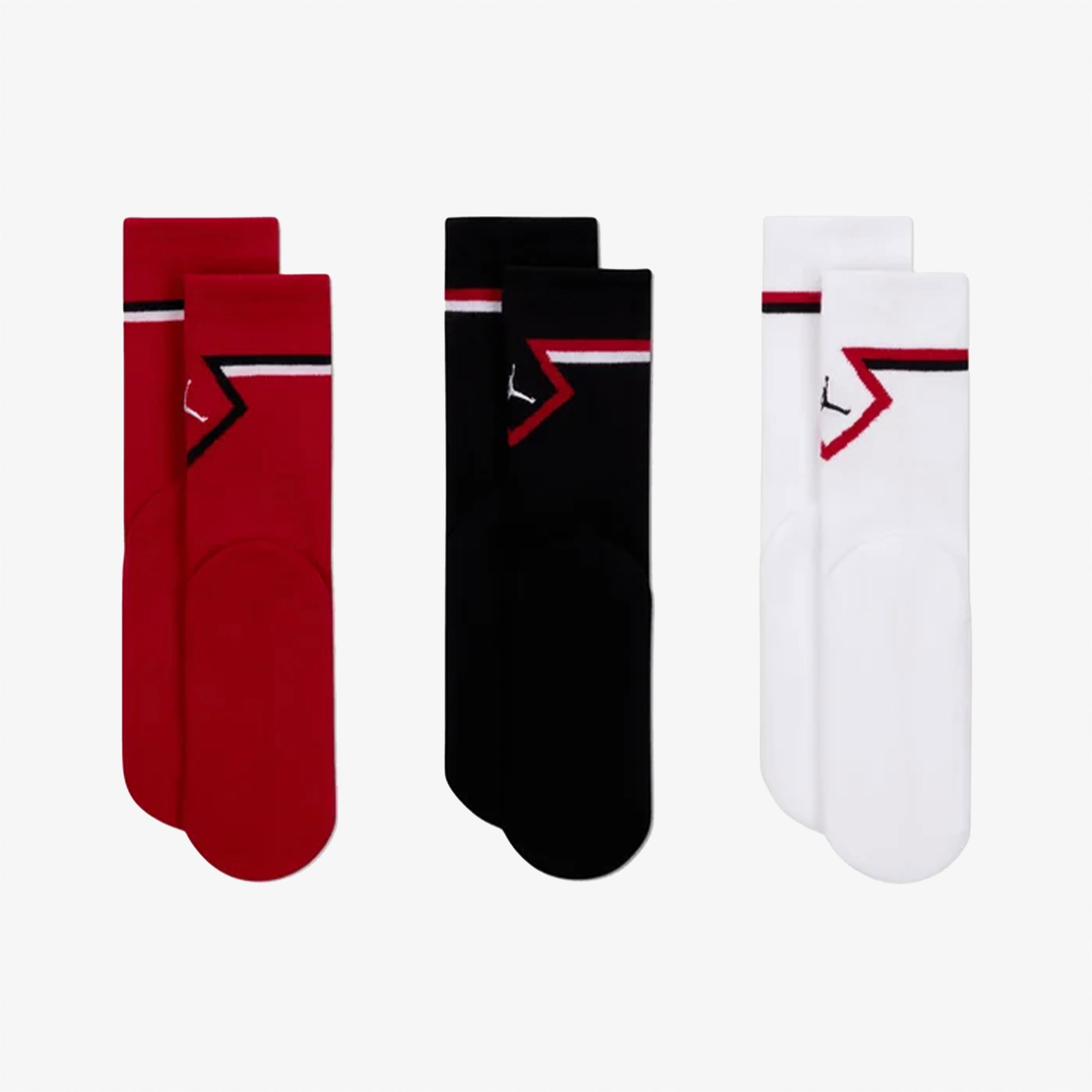 Jordan Diamond 3Pk Crew Çocuk Renkli Çorap