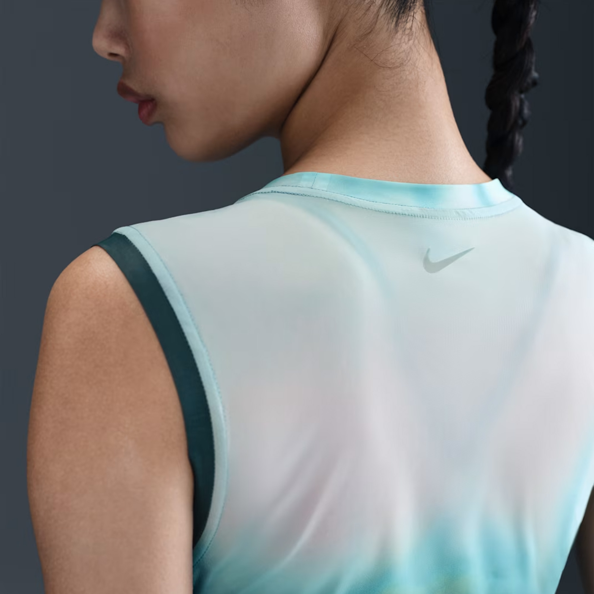 Nike Dri-Fit Nbnw Tank Aop Kadın Mavi Atlet