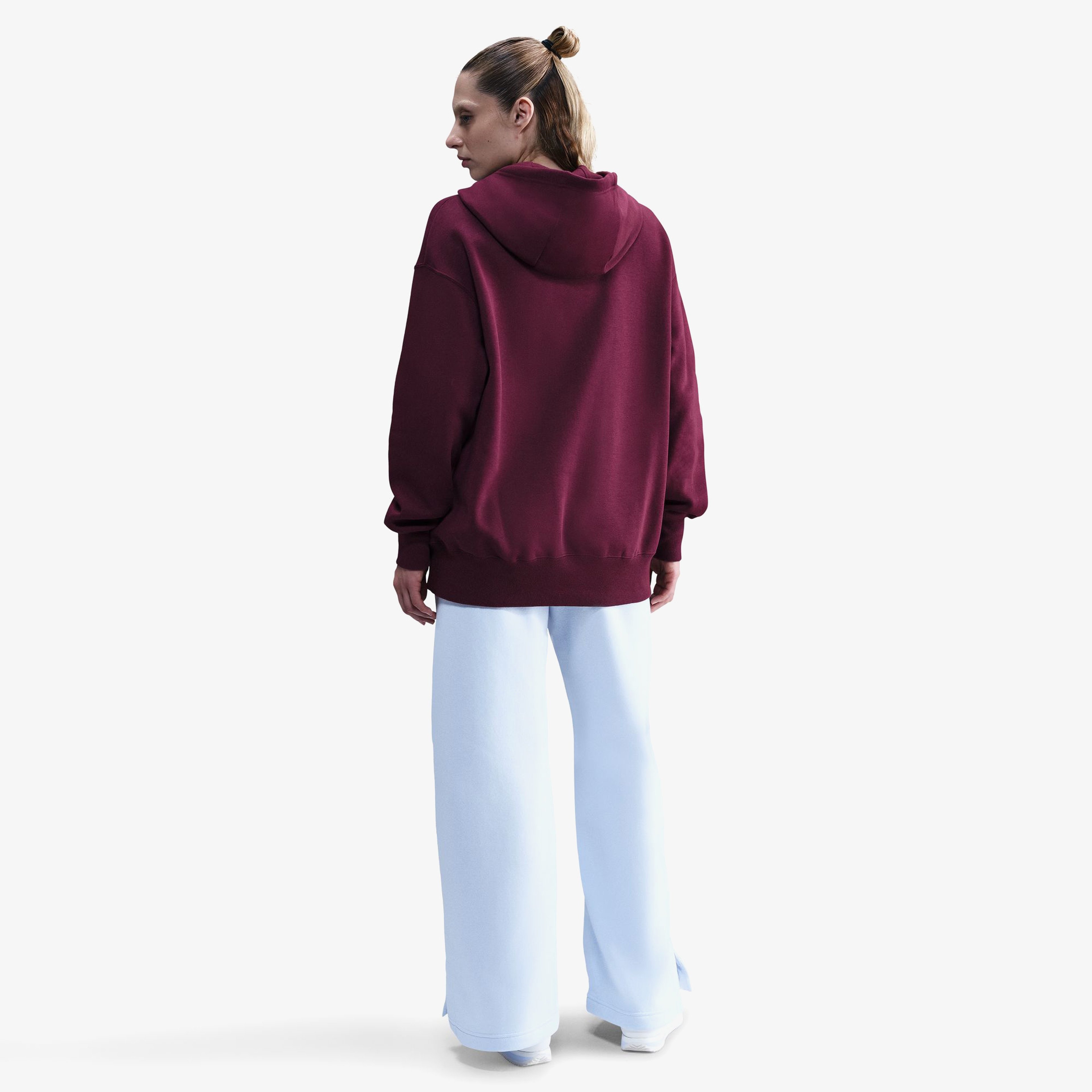 Nike Sportswear Phoenix Fleece Kadın Bordo Sweatshirt