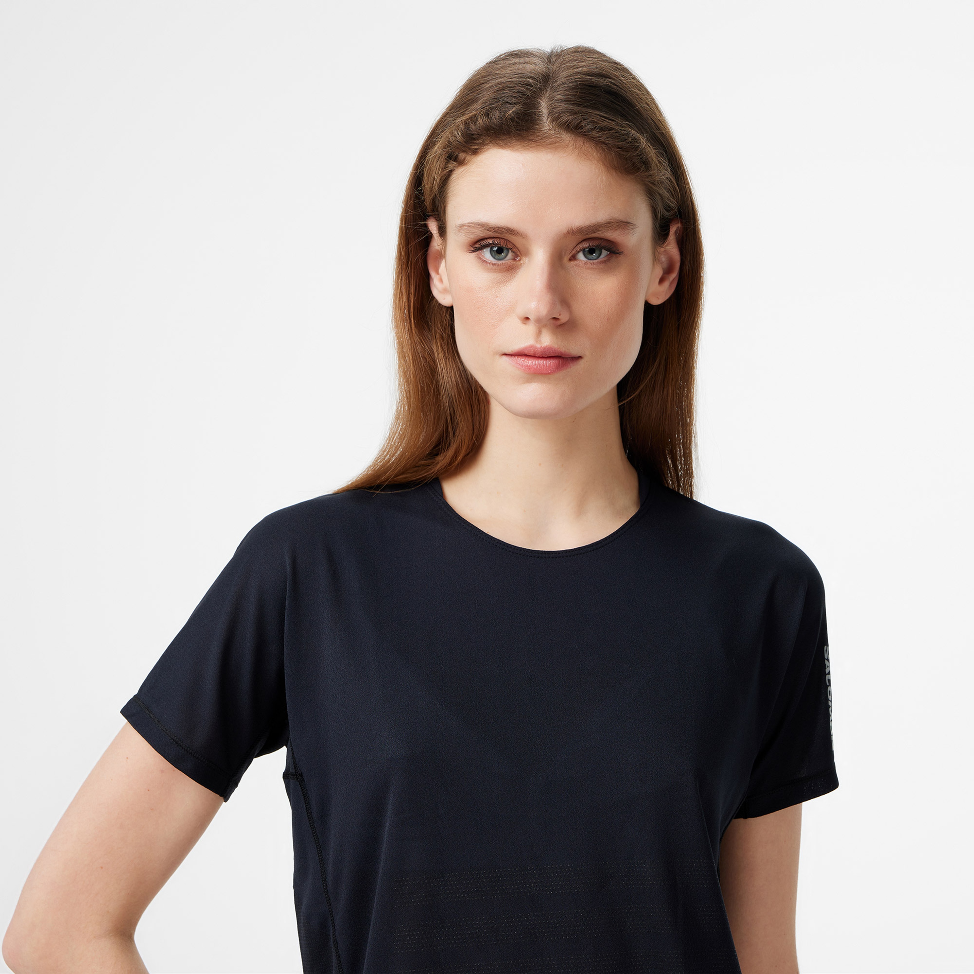 Salomon S/Lab Sense Kadın Siyah Koşu T-Shirt