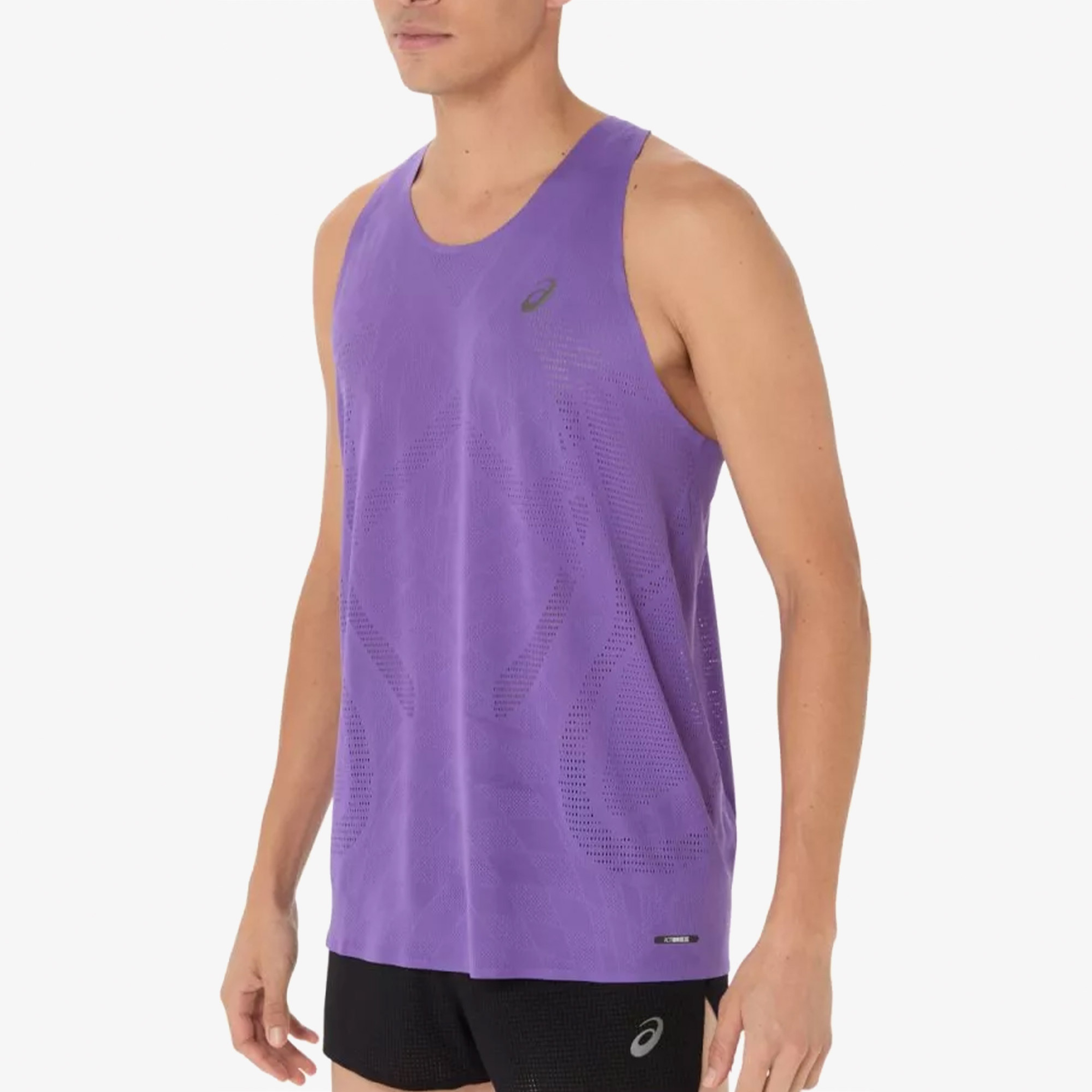 Asics Metarun Singlet Erkek Mor Atlet