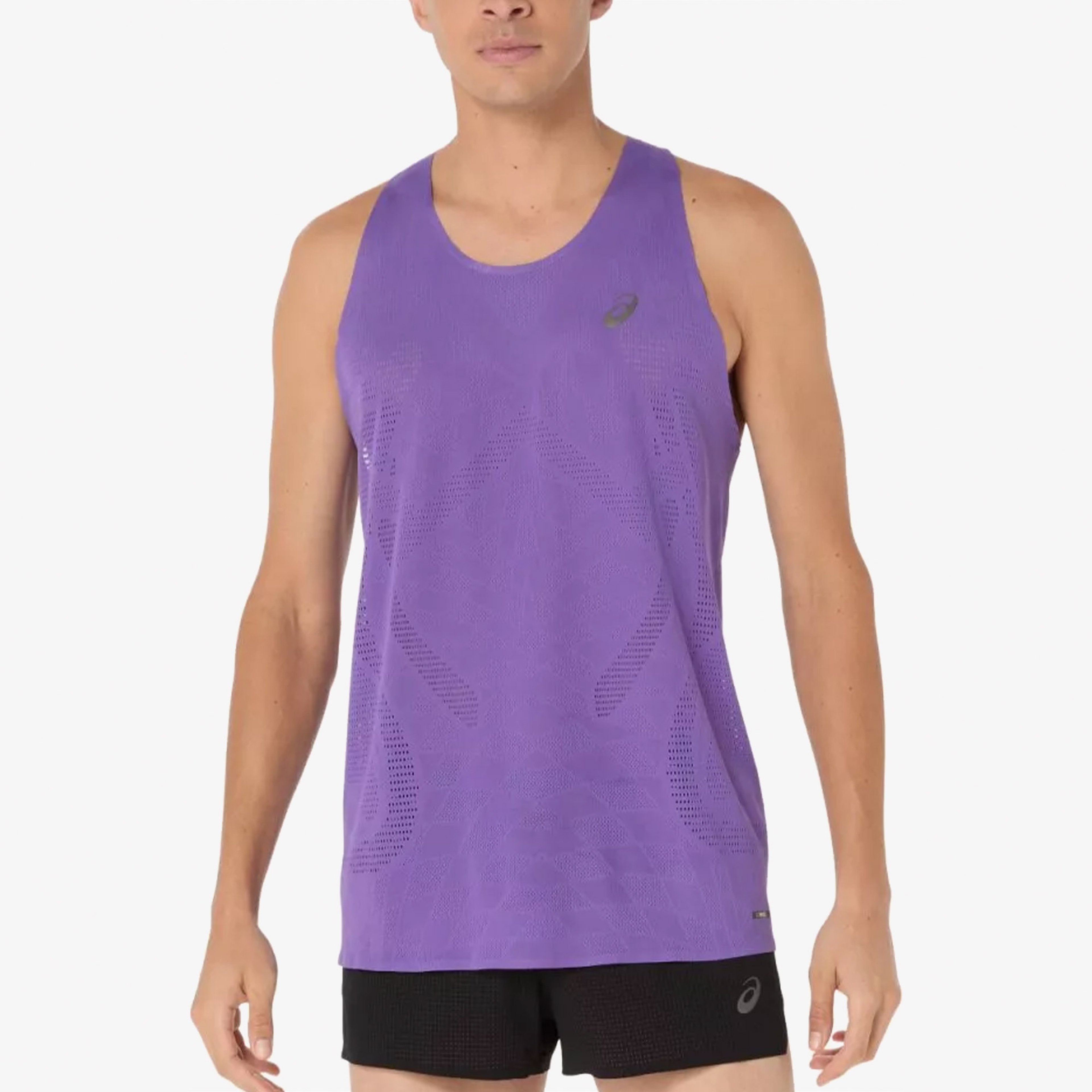 Asics Metarun Singlet Erkek Mor Atlet