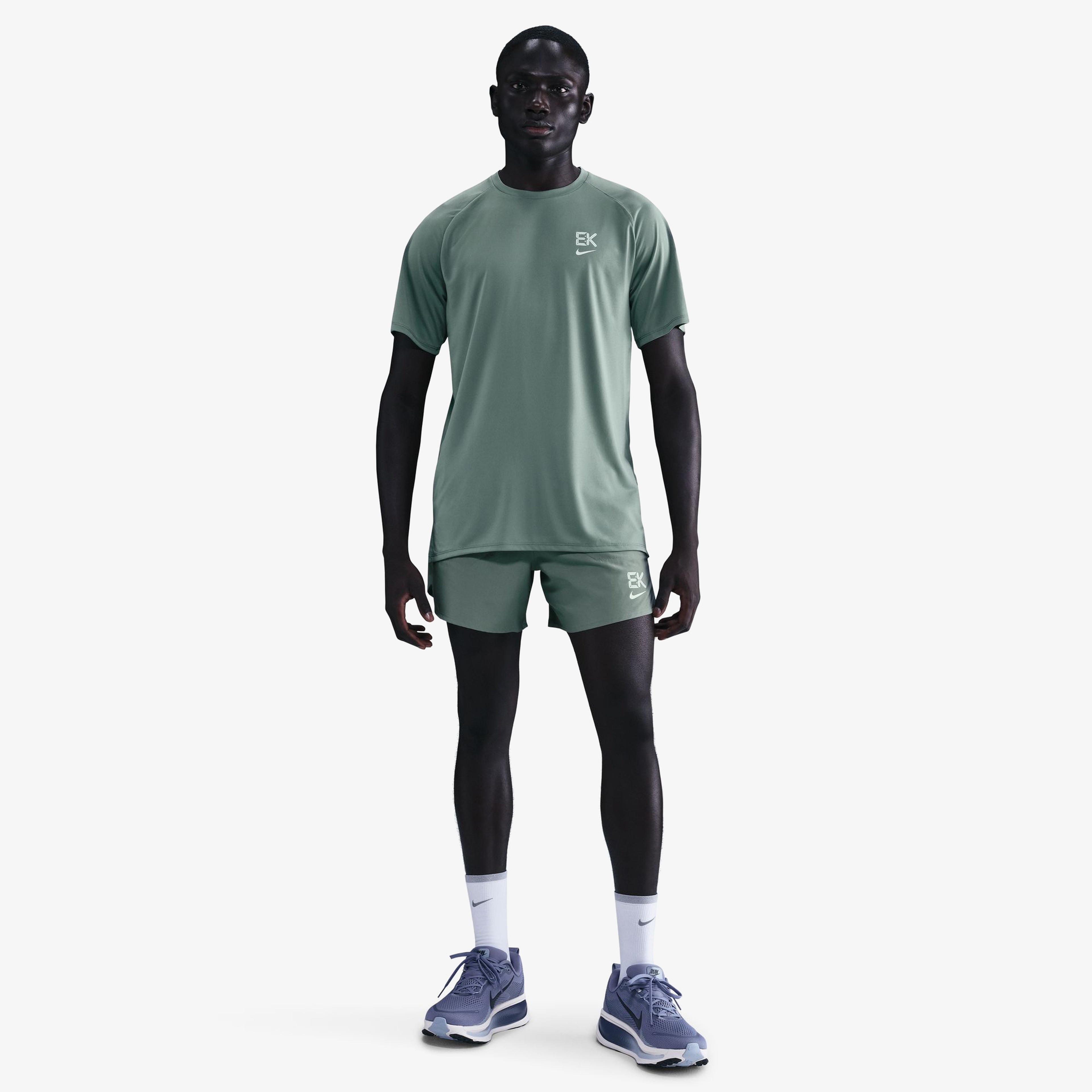 Nike Stride Eliud Kipchoge Erkek Yeşil Koşu T-Shirt