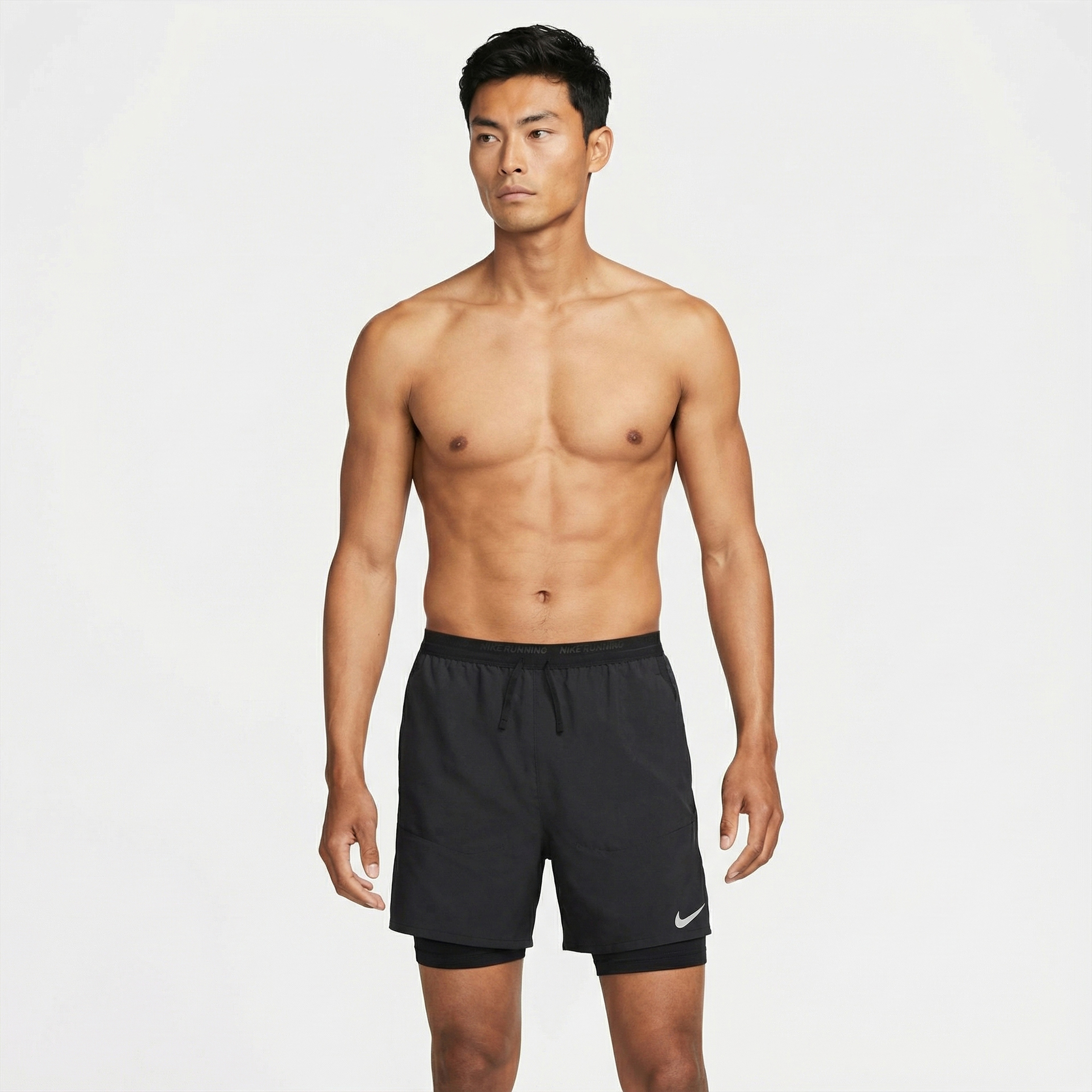 Nike Stride 5in Shrt Hybrid Erkek Siyah Şort