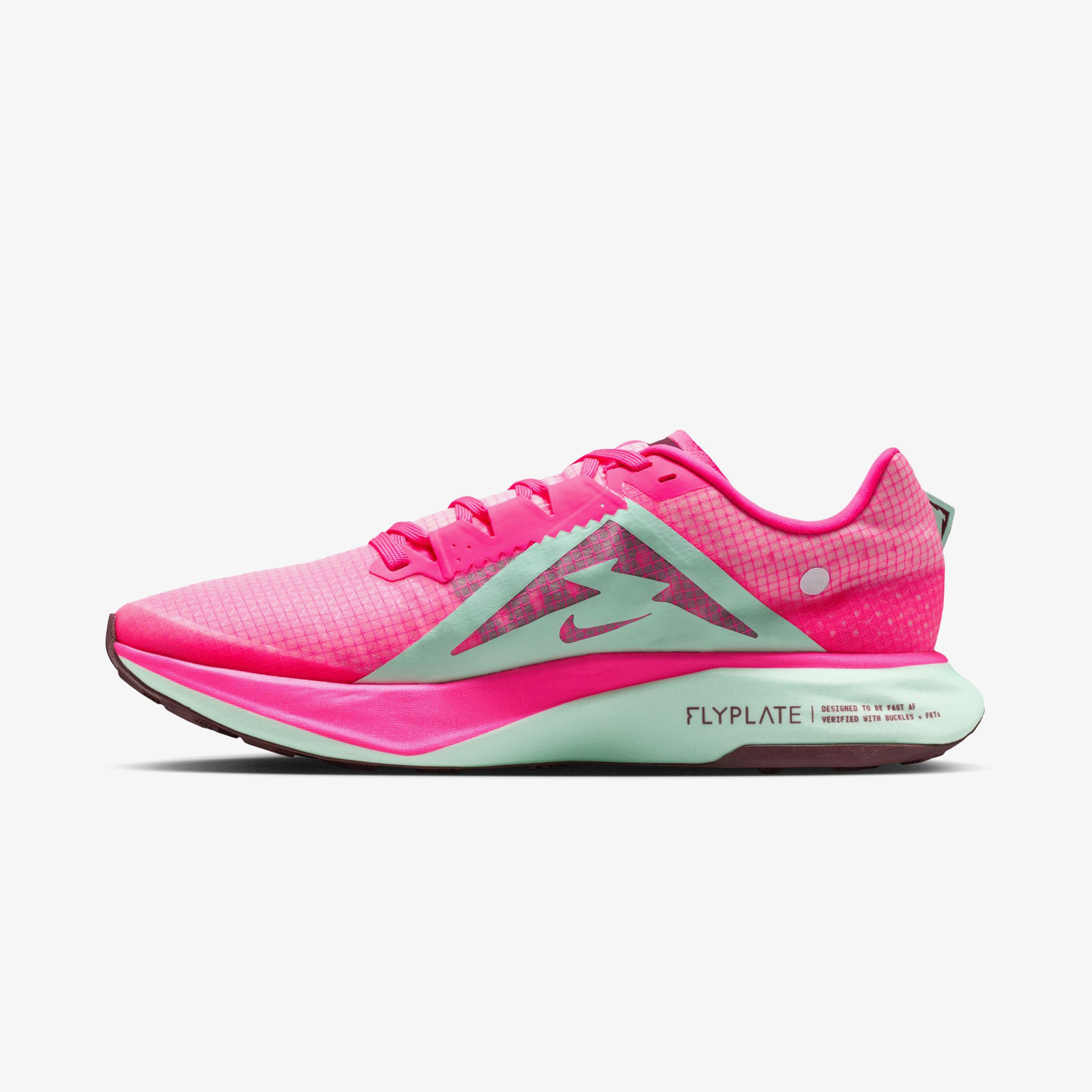 Nike Zoomx Ultrafly Trail Erkek Pembe Koşu Ayakkabısı