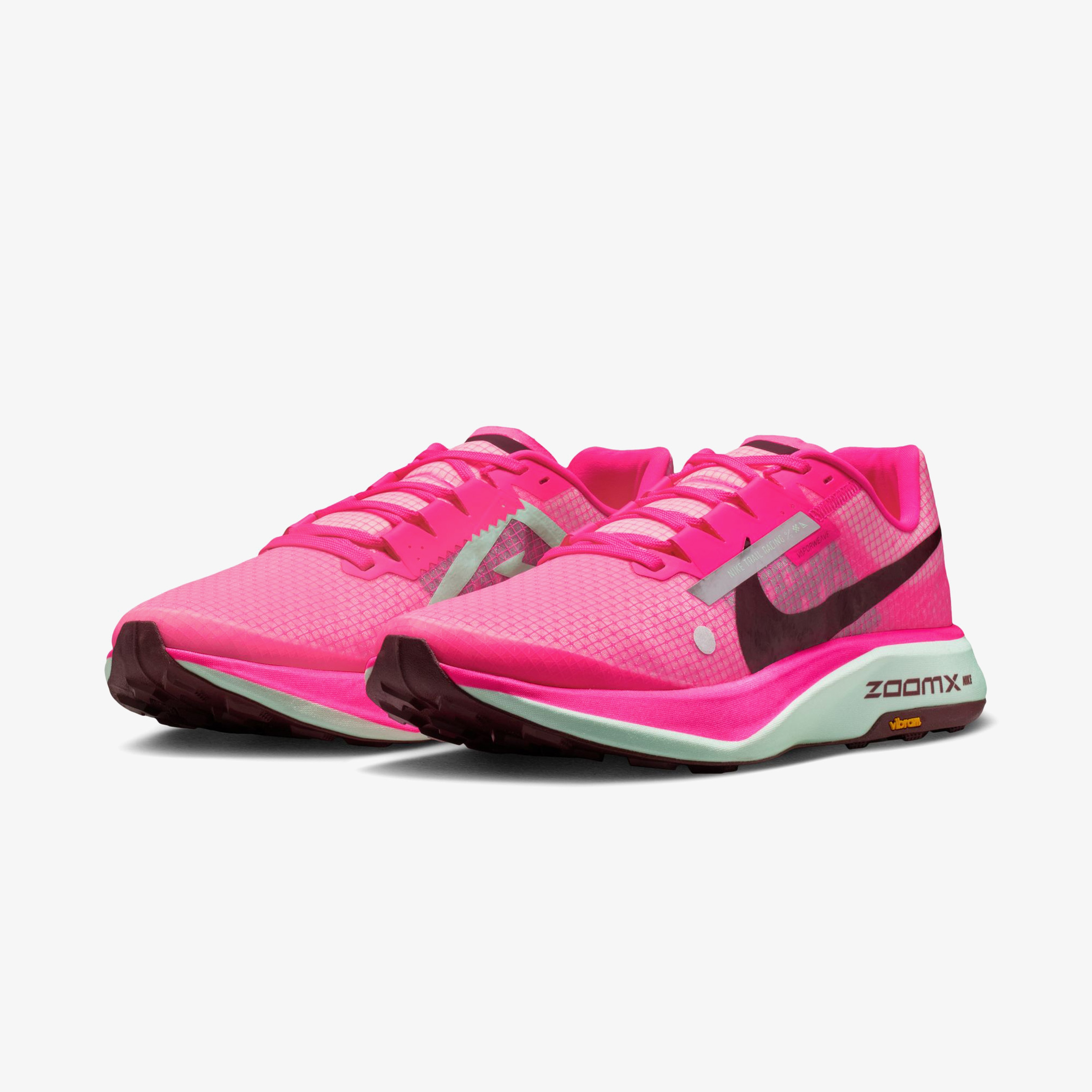Nike Zoomx Ultrafly Trail Erkek Pembe Koşu Ayakkabısı