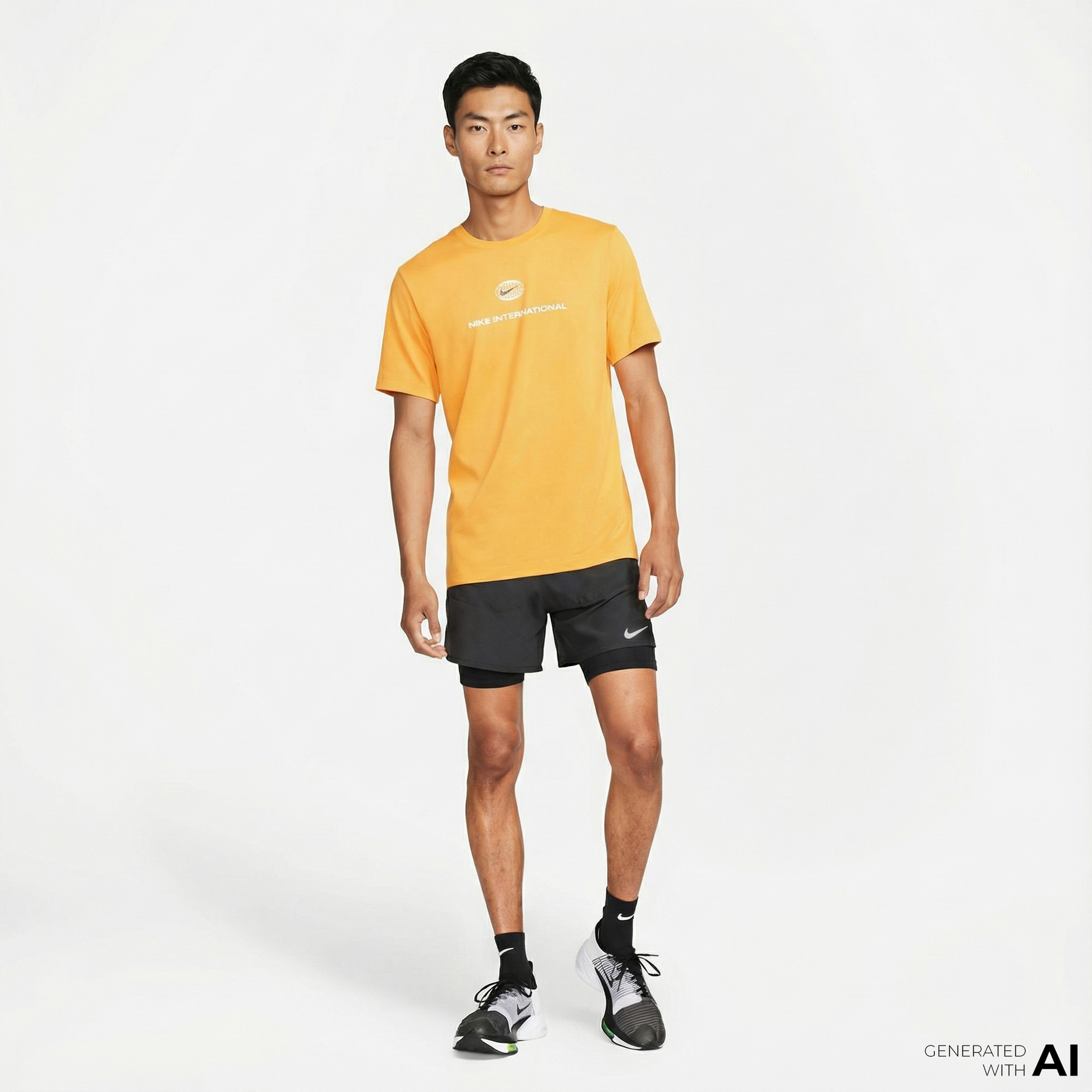 Nike Stride 5in Shrt Hybrid Erkek Siyah Şort