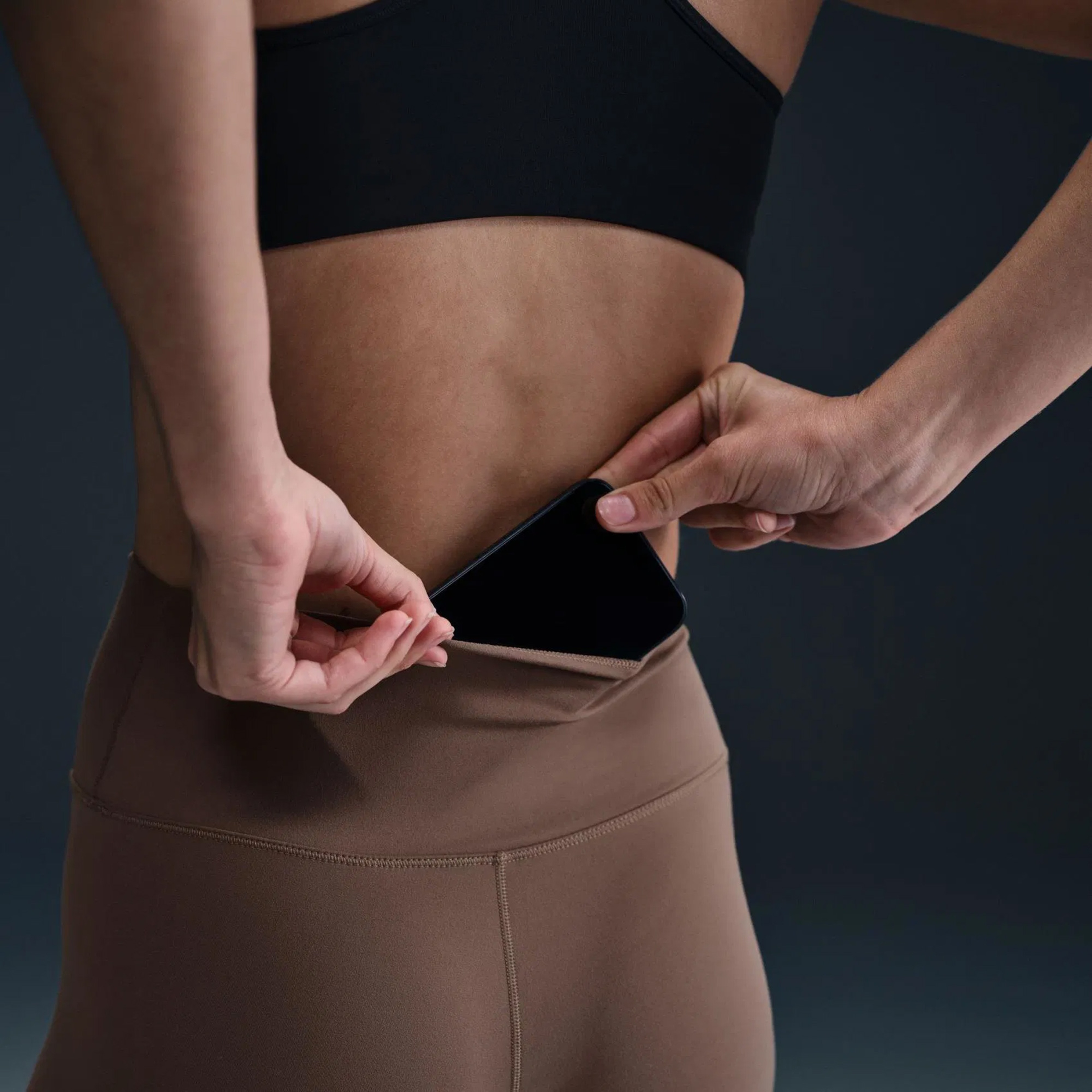 Nike Dri-FIT One Hr 7/8 Tight Kadın Kahverengi Antrenman Taytı