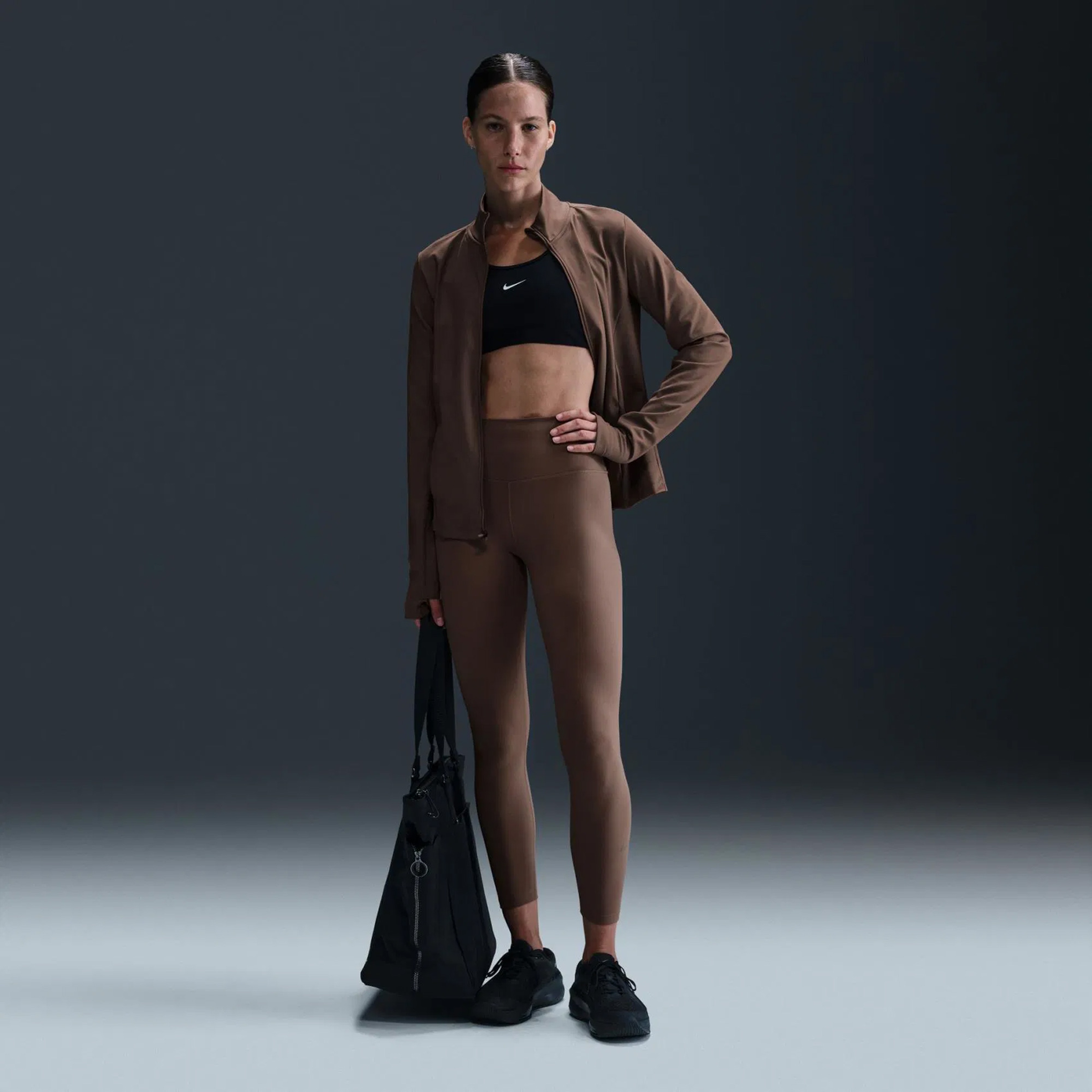 Nike Dri-FIT One Hr 7/8 Tight Kadın Kahverengi Antrenman Taytı