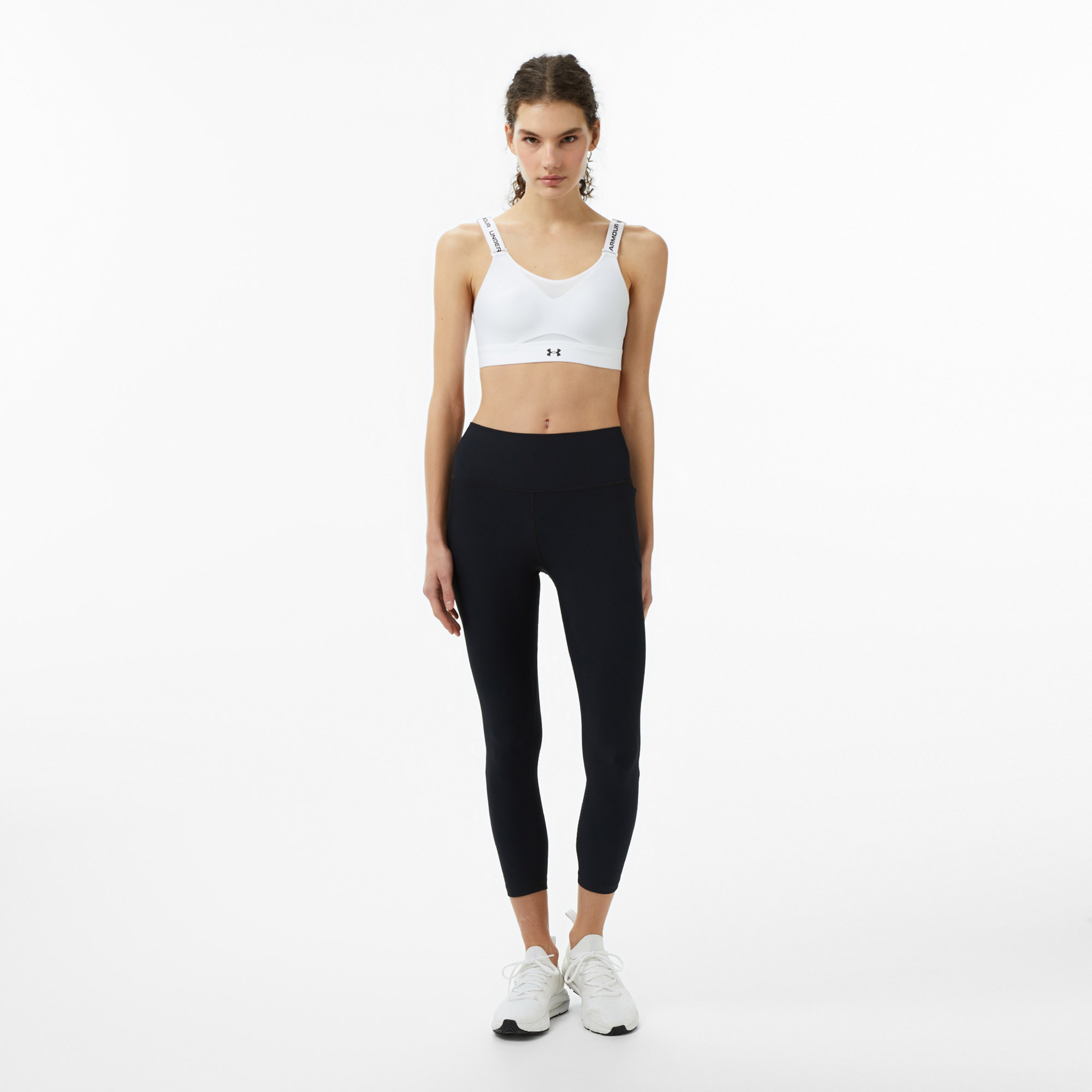 Under Armour Meridian Rib Kadın Siyah Koşu Tayt