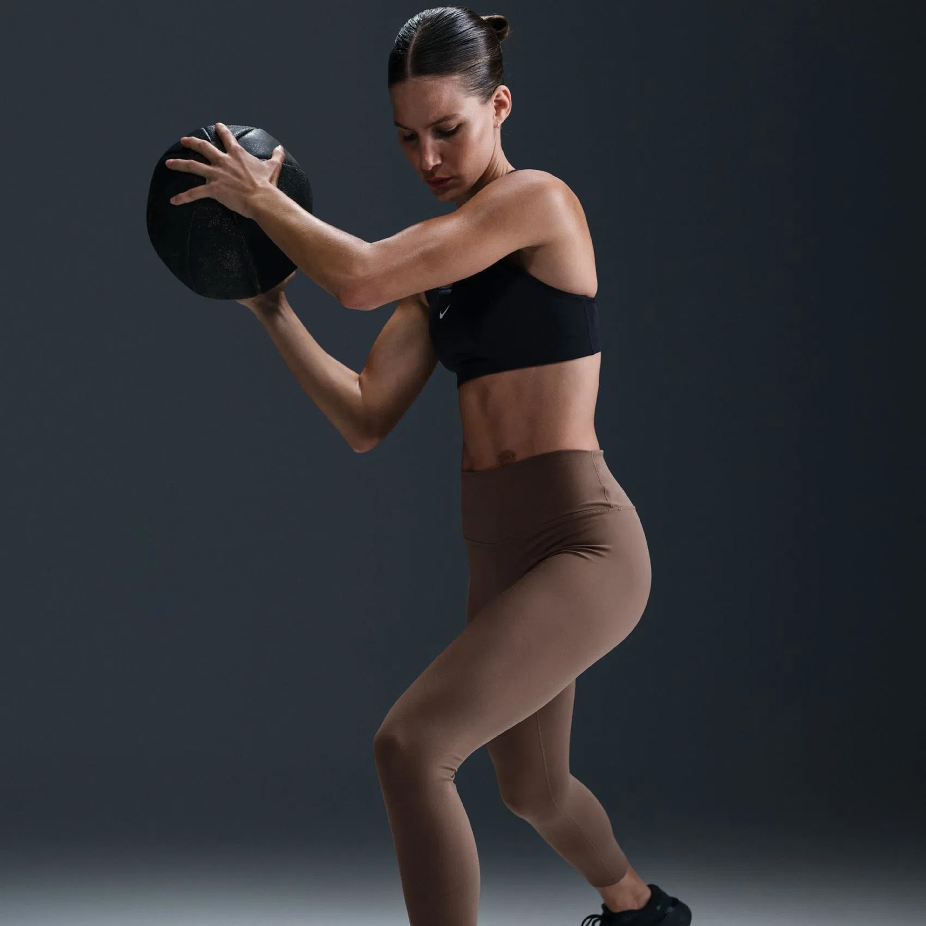 Nike Dri-FIT One Hr 7/8 Tight Kadın Kahverengi Antrenman Taytı