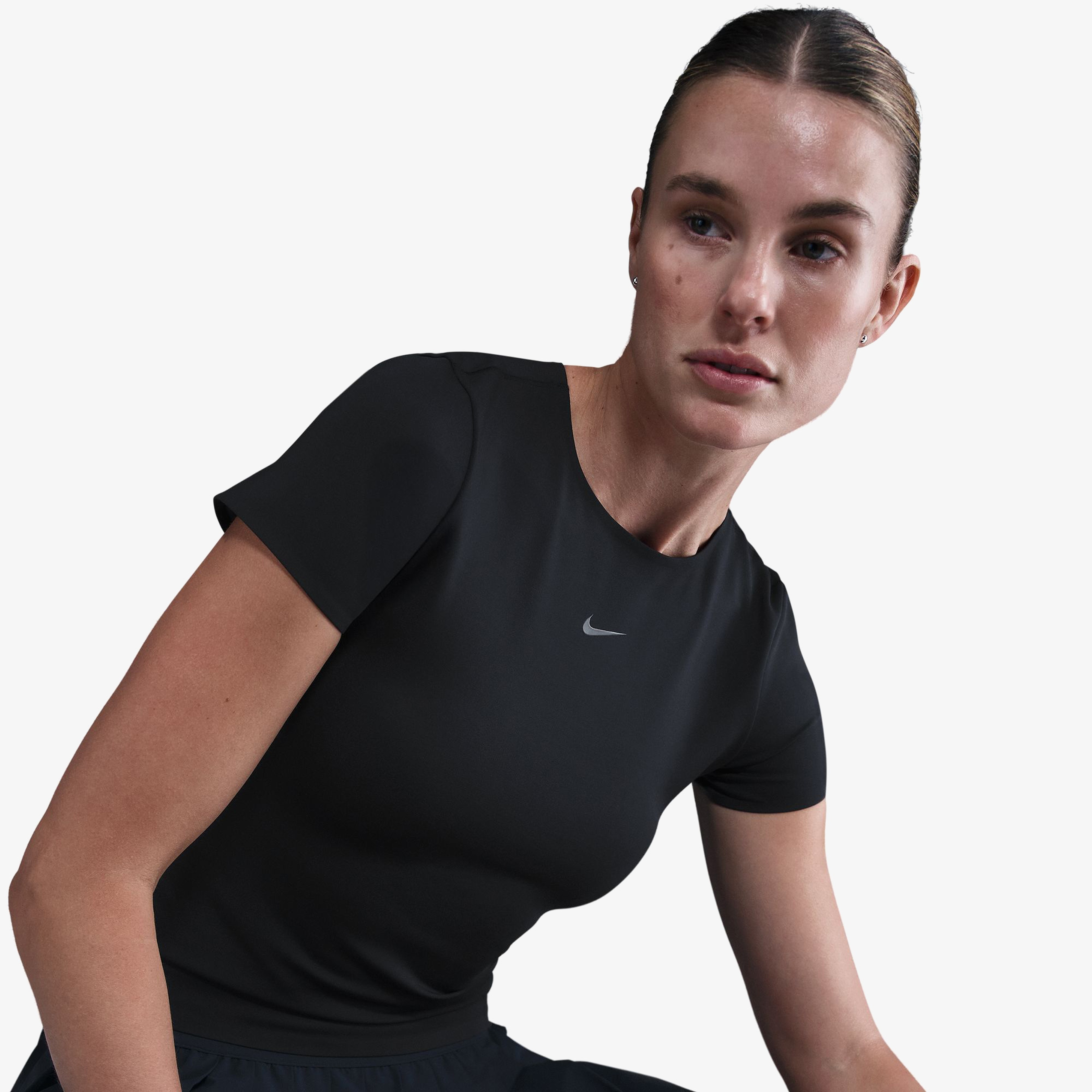 Nike 24.7 Dri-FIT Soft Knit Kadın Siyah T-Shirt