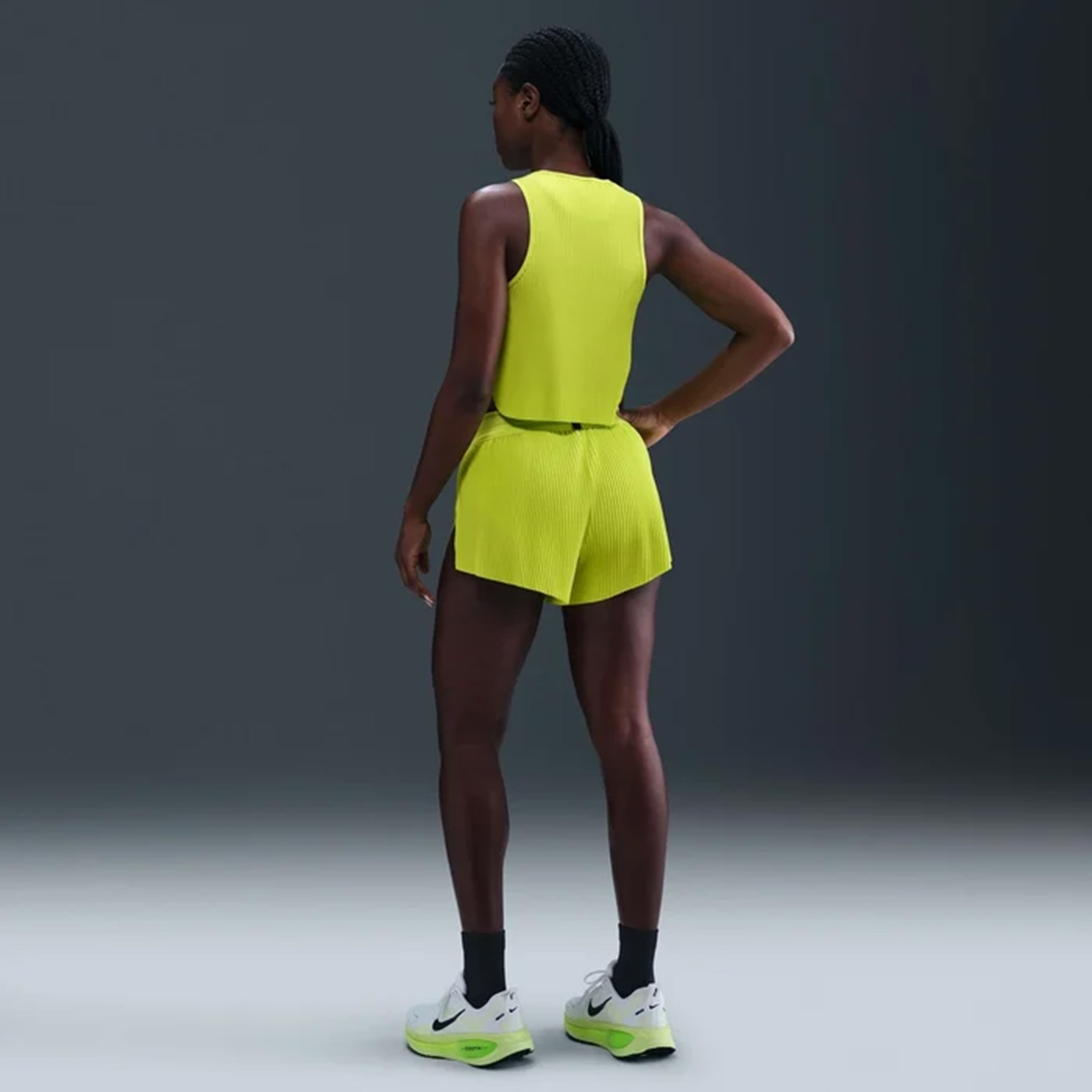 Nike Arswft Dfadv Crop Tank Kadın Yeşil T-Shirt