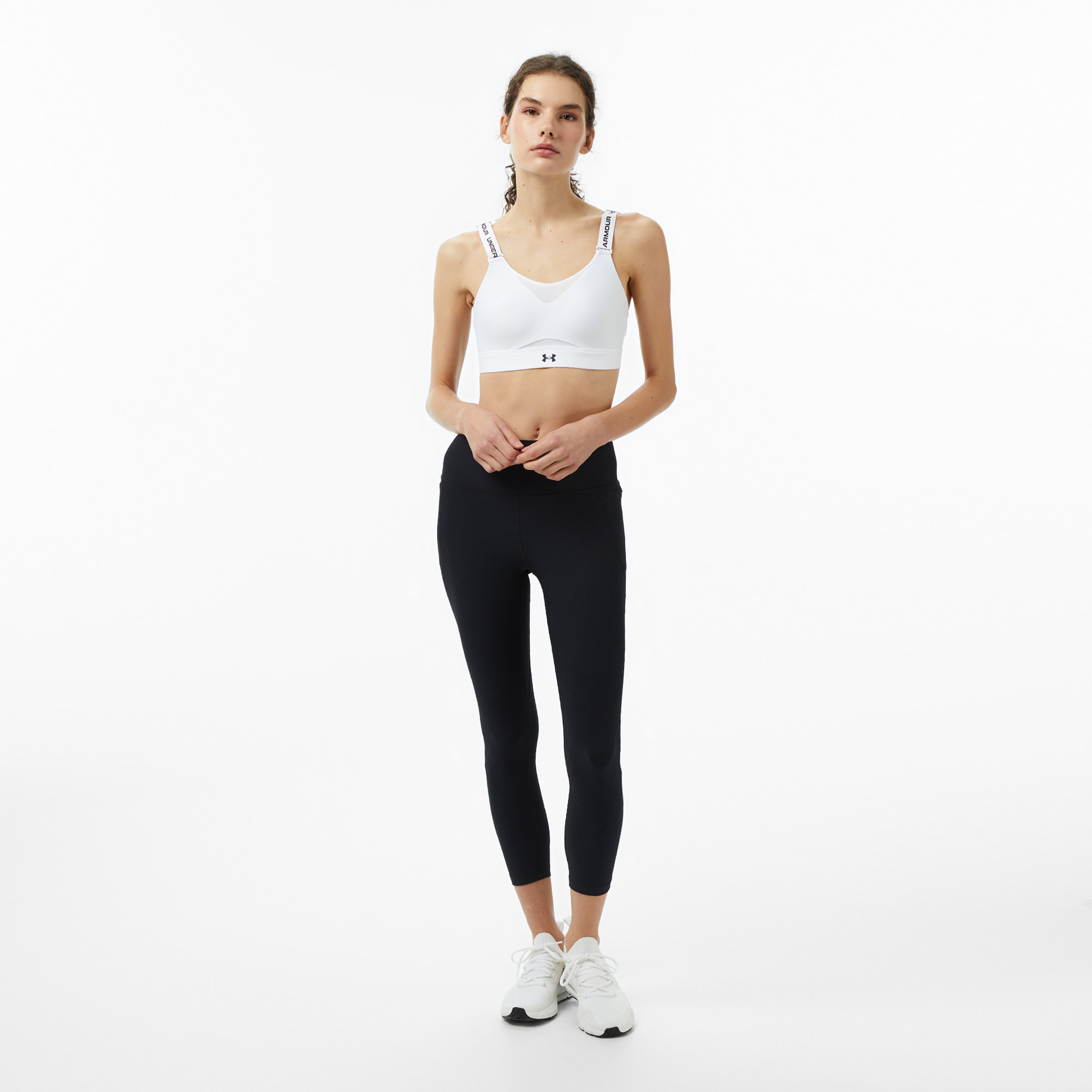 Under Armour Infinity High 2.0 Kadın Beyaz Antrenman Bra