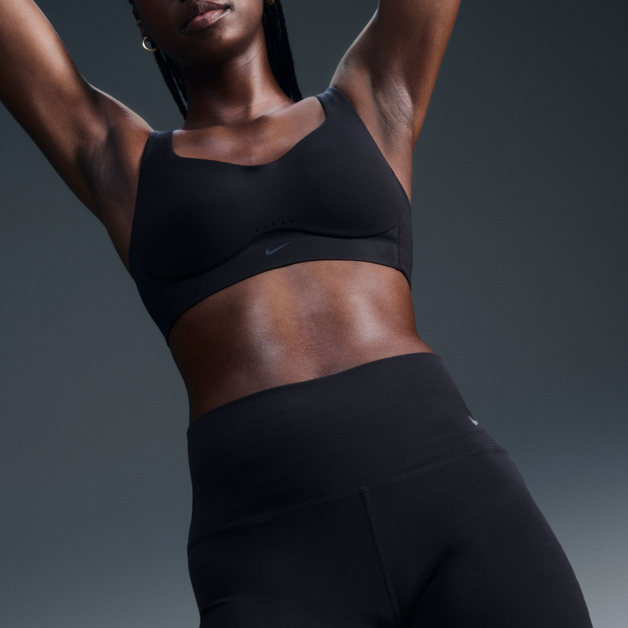 Nike Alate Hs Conv Kadın Siyah Bra