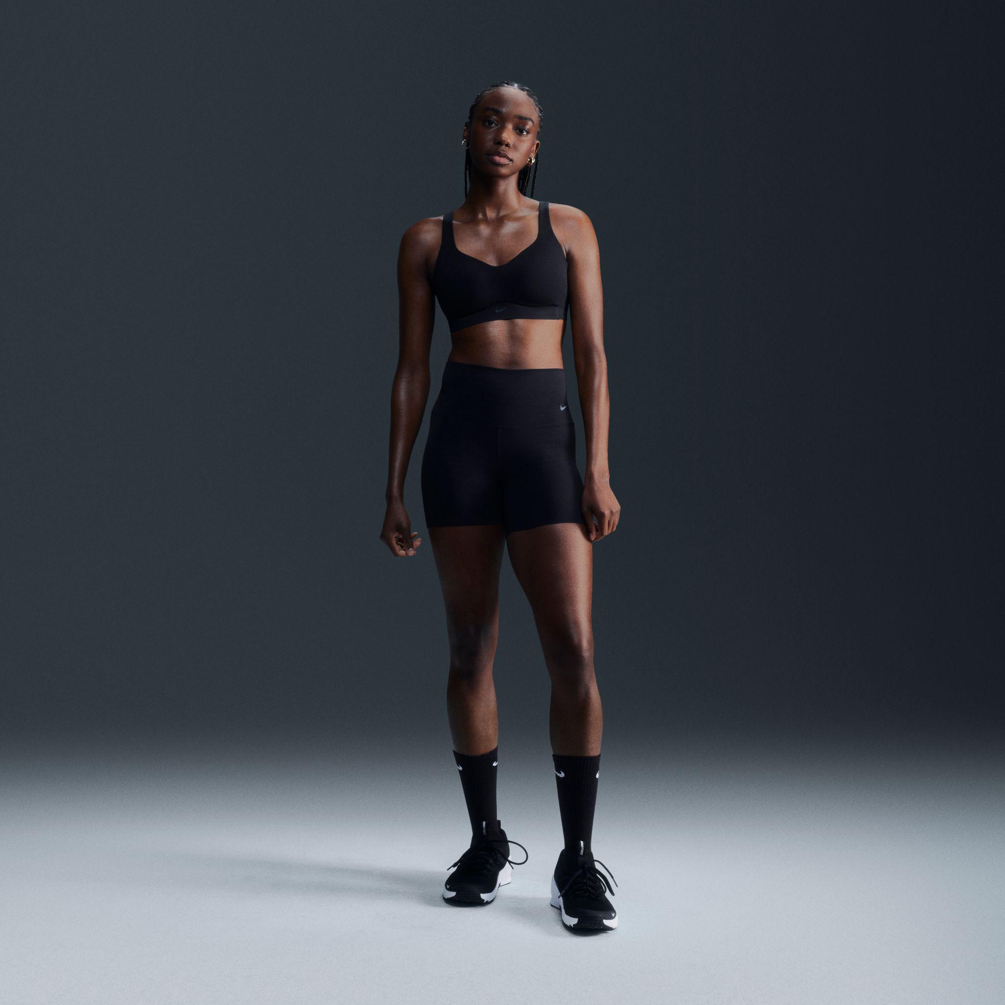 Nike Alate Hs Conv Kadın Siyah Bra