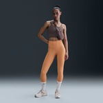 Nike Dri-Fit Zenvy Hr 7/8 Rib Tght Kadın Turuncu Tayt