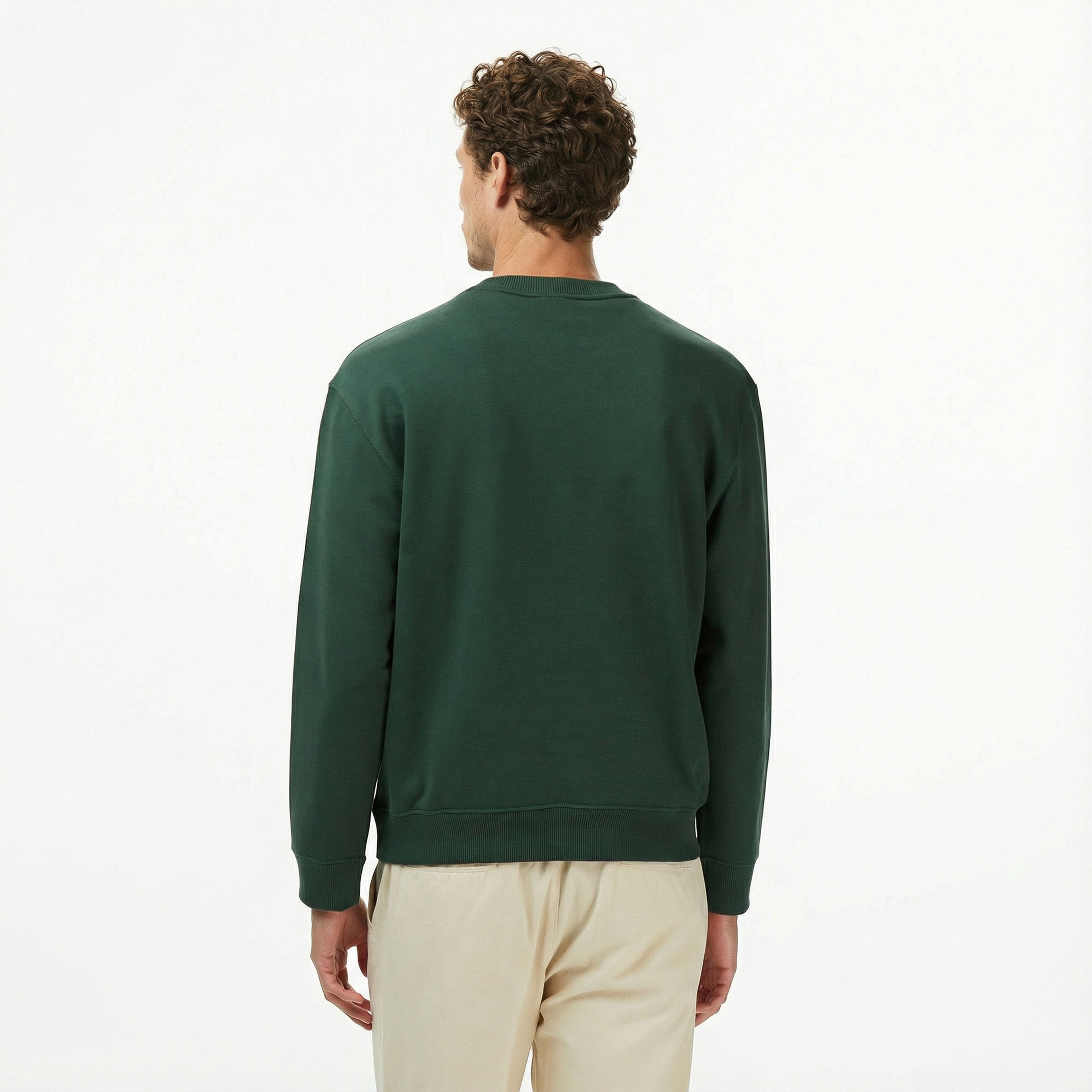 Calvin Klein Terry Calvin Bold Graphic Erkek Yeşil Sweatshirt
