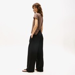 Tommy Hilfiger Tencel Linen Wide Leg Kadın Siyah Pantolon