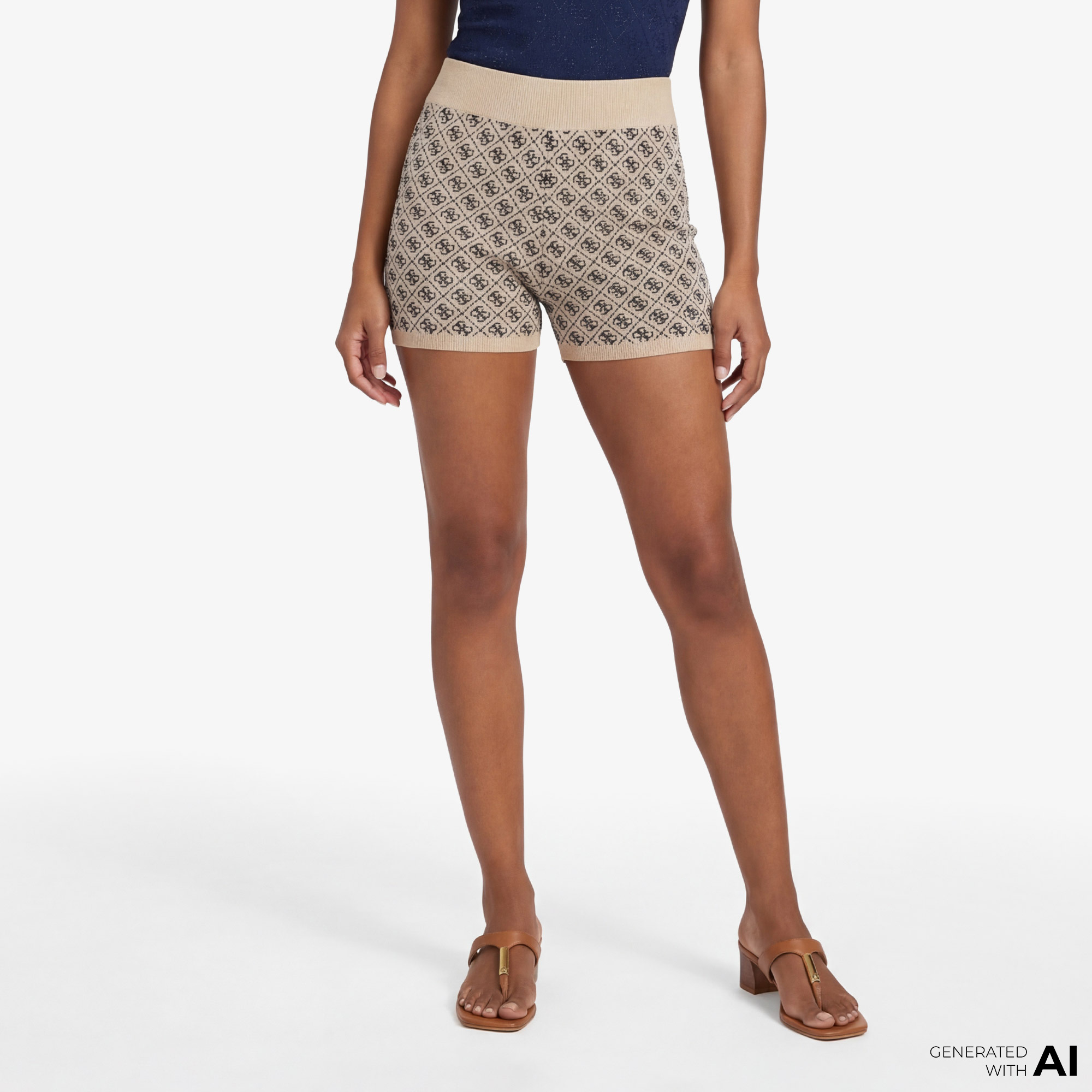 Guess Kadın Beyaz Şort