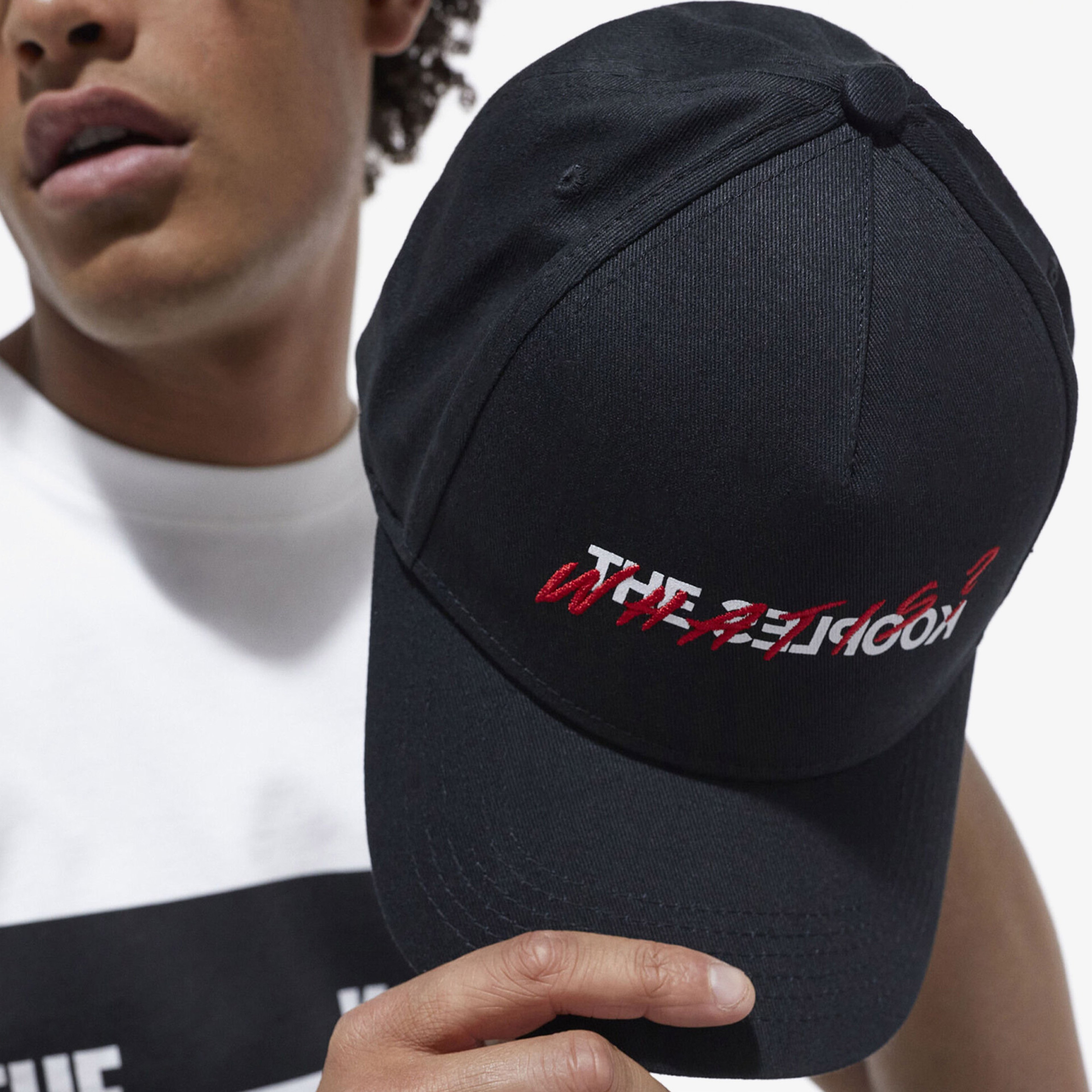 The Kooples Logo Erkek Siyah Şapka