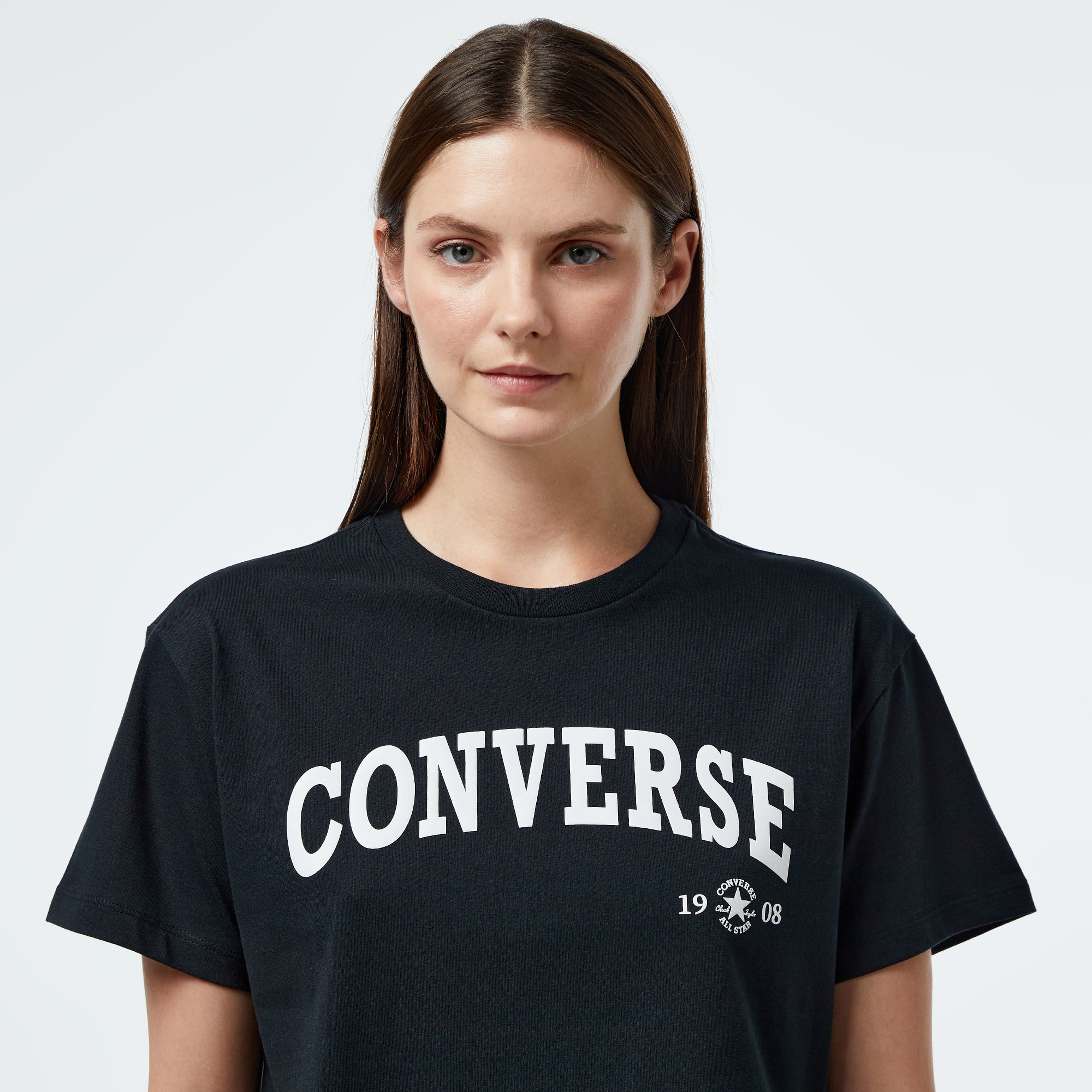 Converse  Collegiate Gold Kadın Siyah T-Shirt