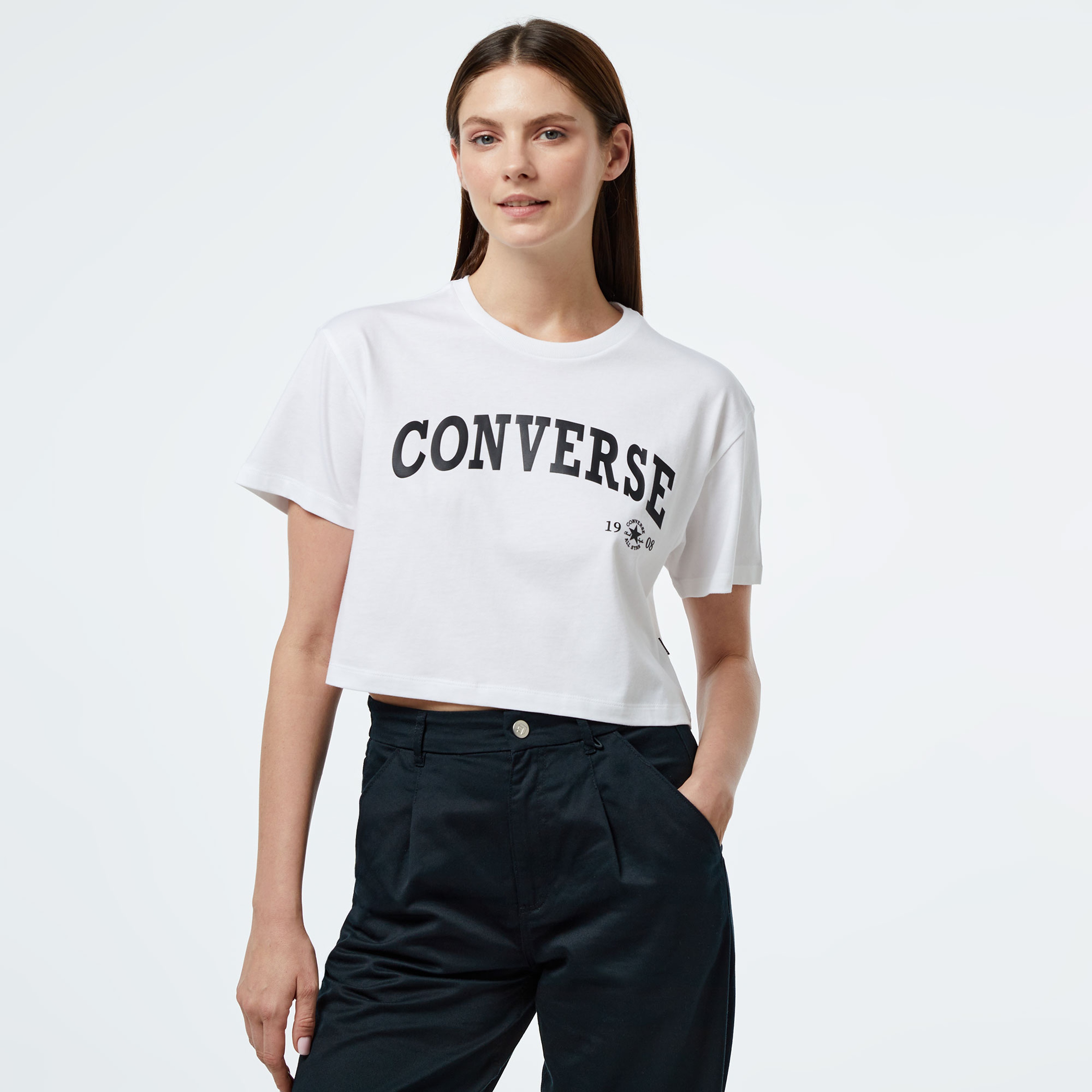 Converse Collegiate Kadın Beyaz T-Shirt