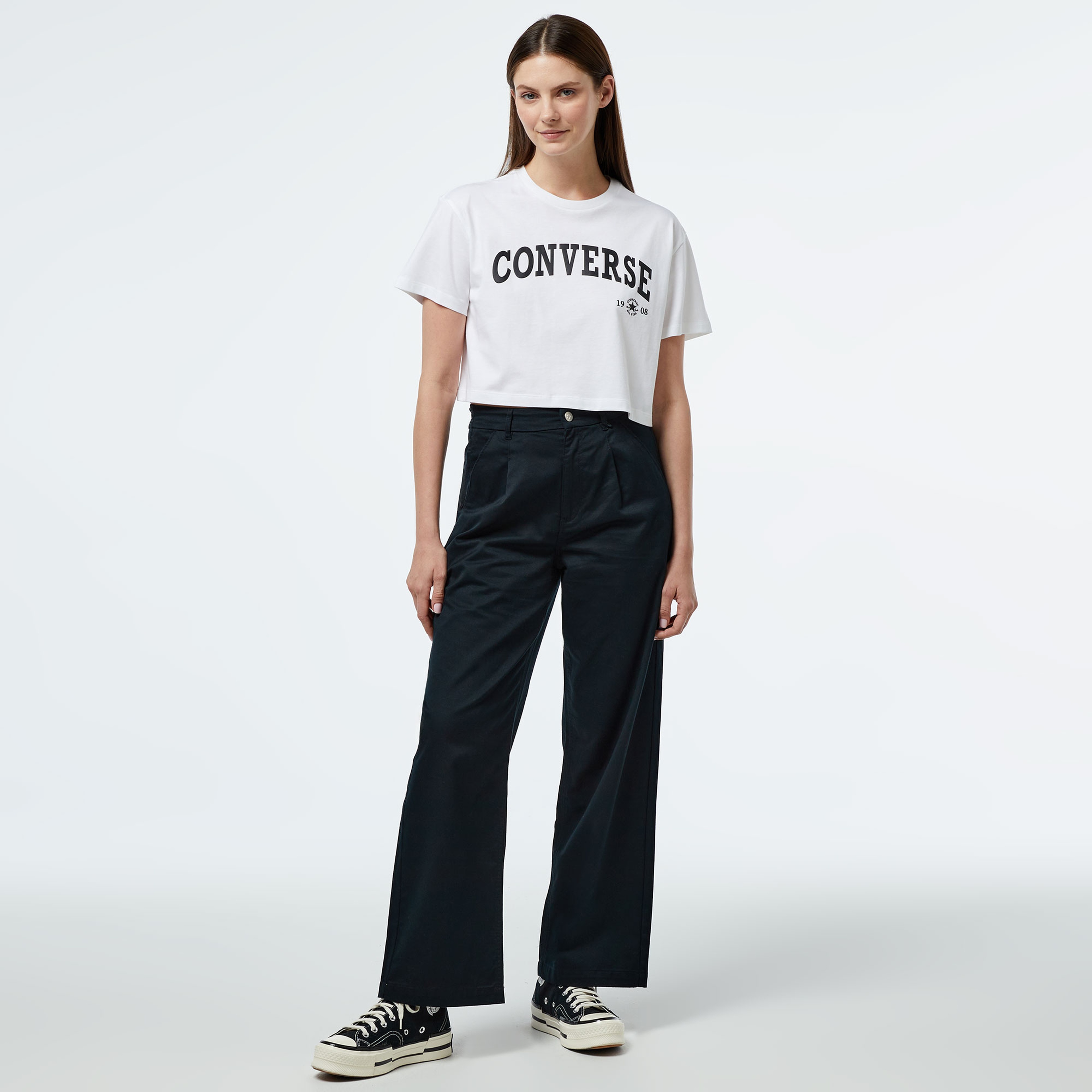 Converse Collegiate Kadın Beyaz T-Shirt
