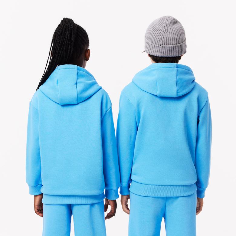 Çocuk Kapüşonlu Mavi Sweatshirt