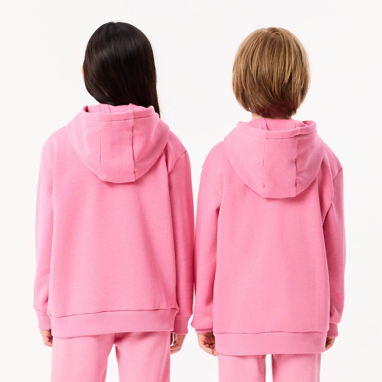 Çocuk Kapüşonlu Pembe Sweatshirt