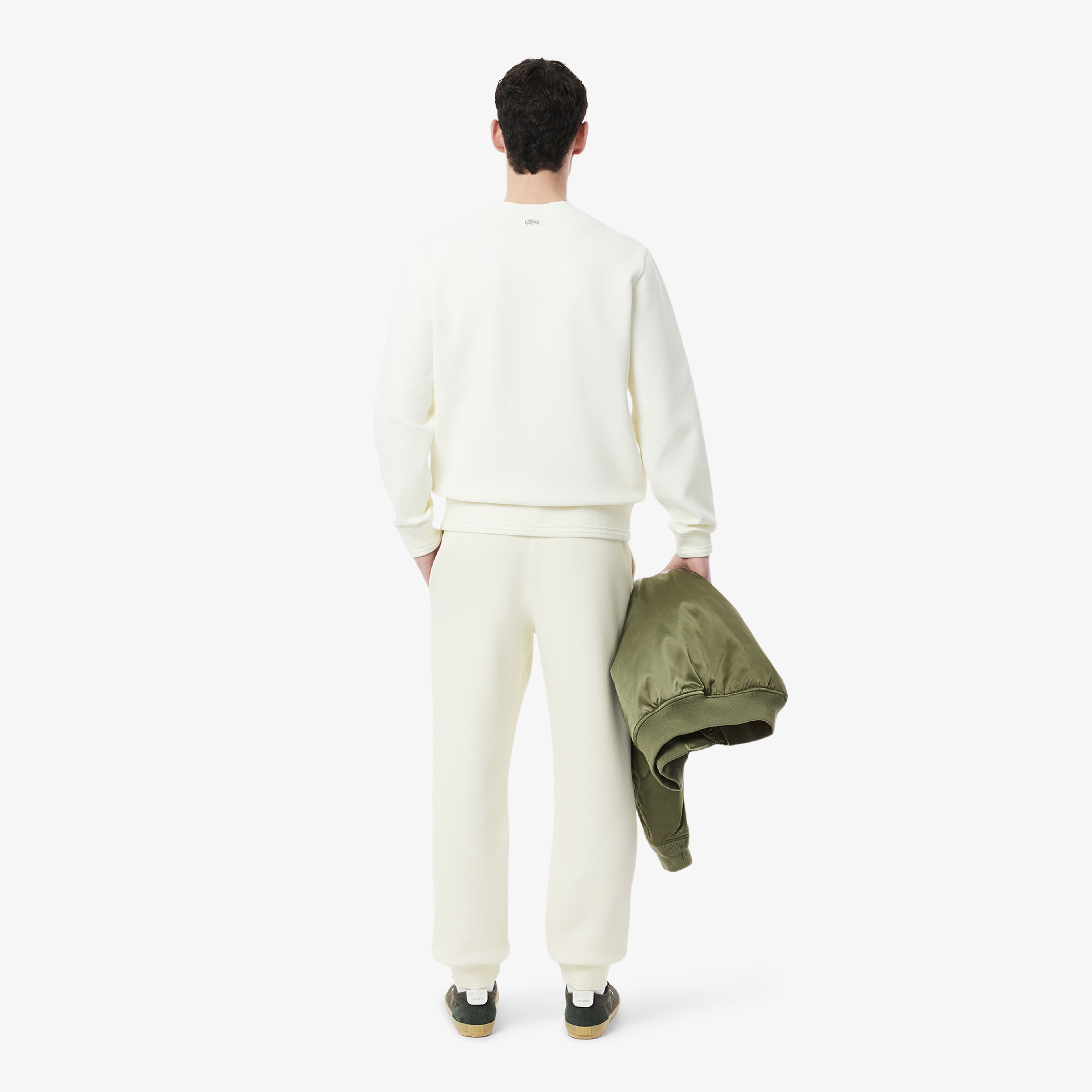 Erkek Regular Fit Beyaz Eşofman Altı