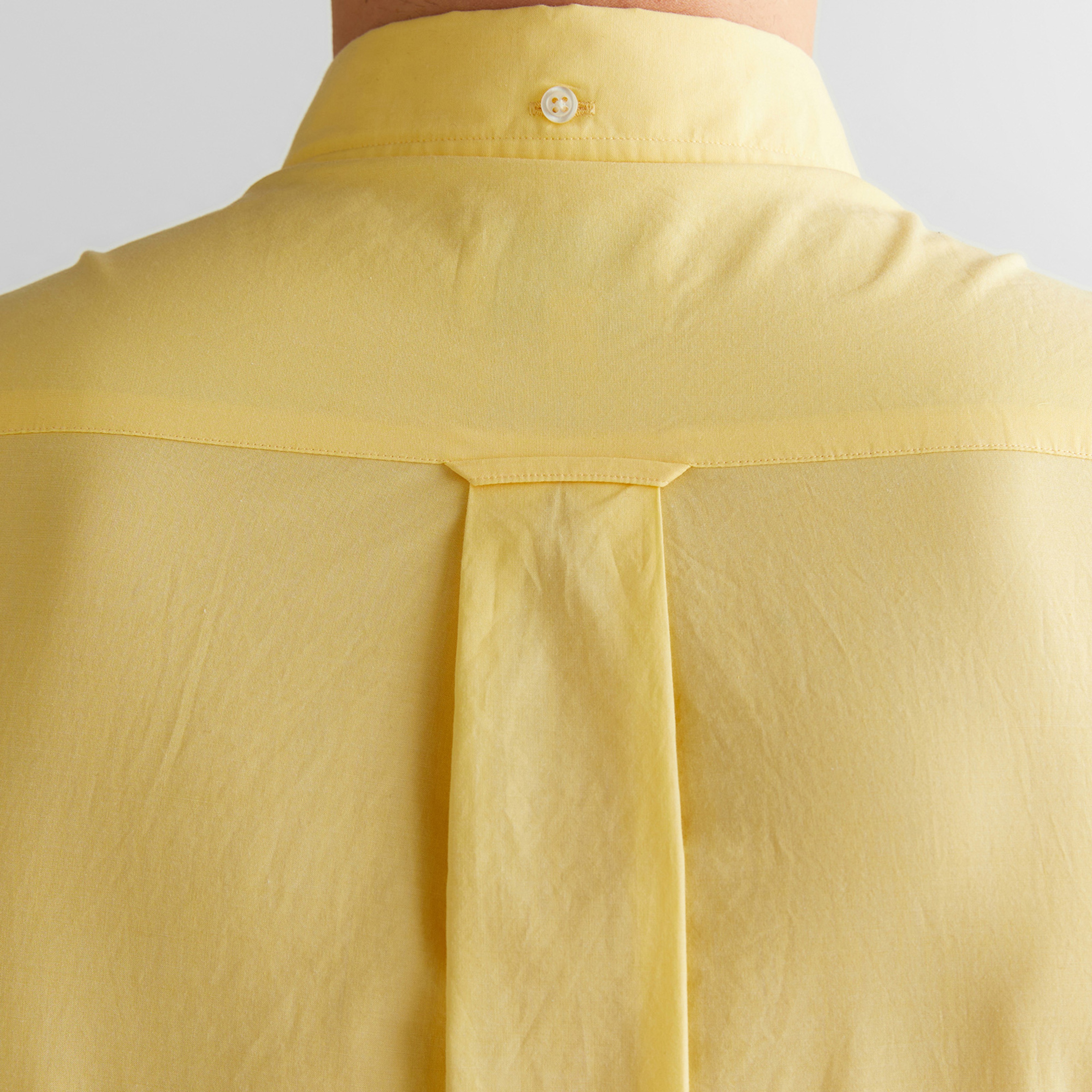 GANT Erkek Sarı Regular Fit Düğmeli Yaka Poplin Gömlek