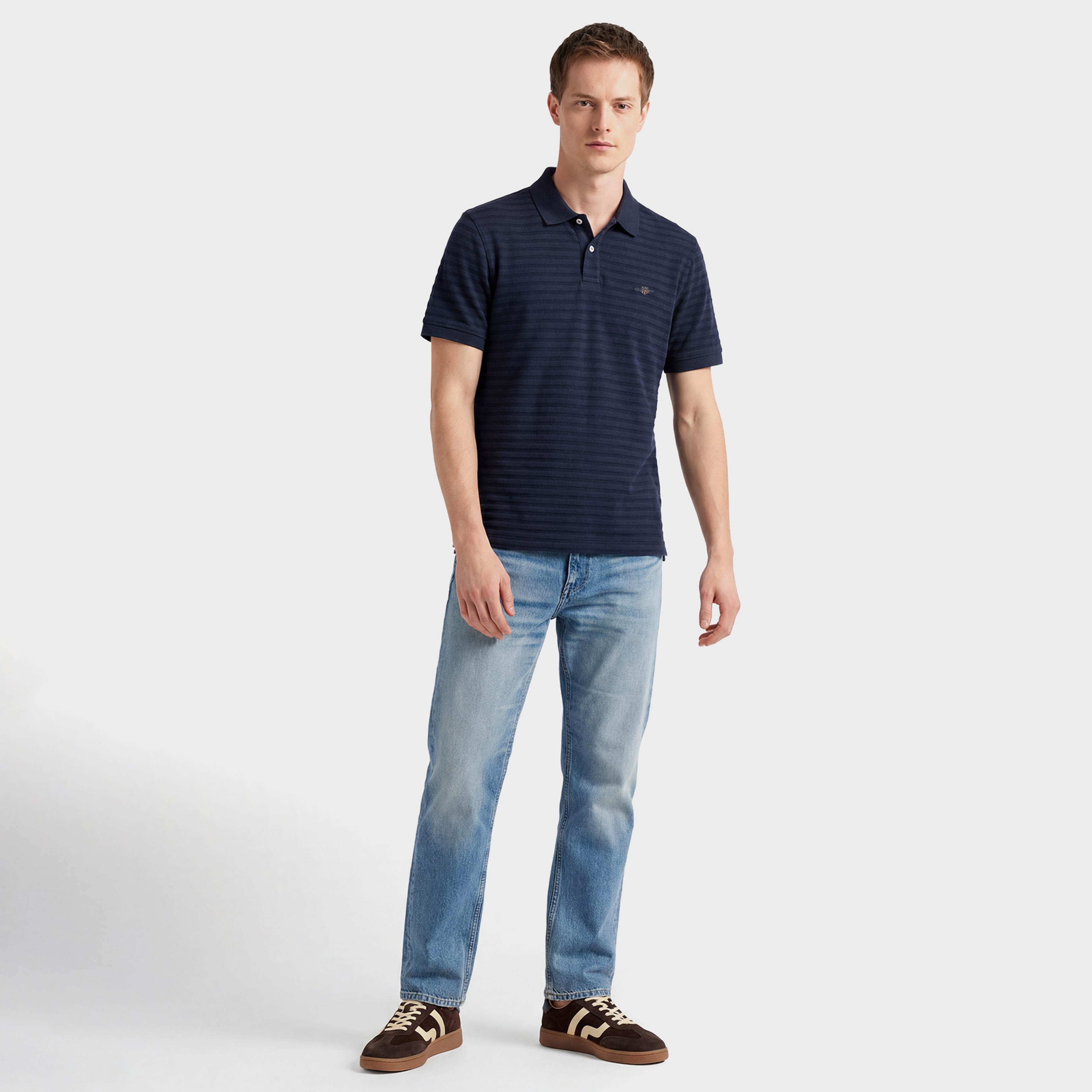 GANT Erkek Lacivert Regular Fit Polo