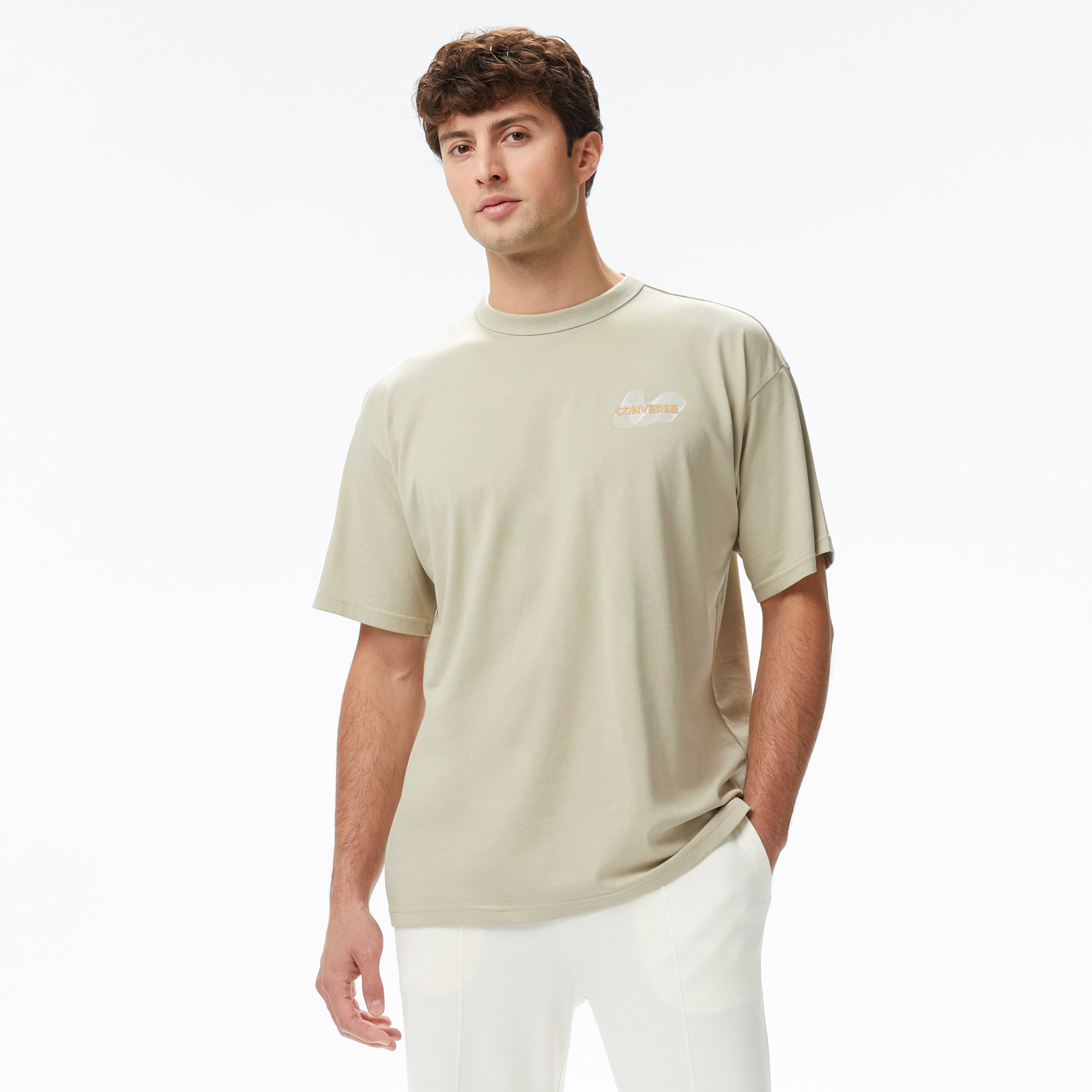 Converse Active Cooling Erkek Haki T-Shirt