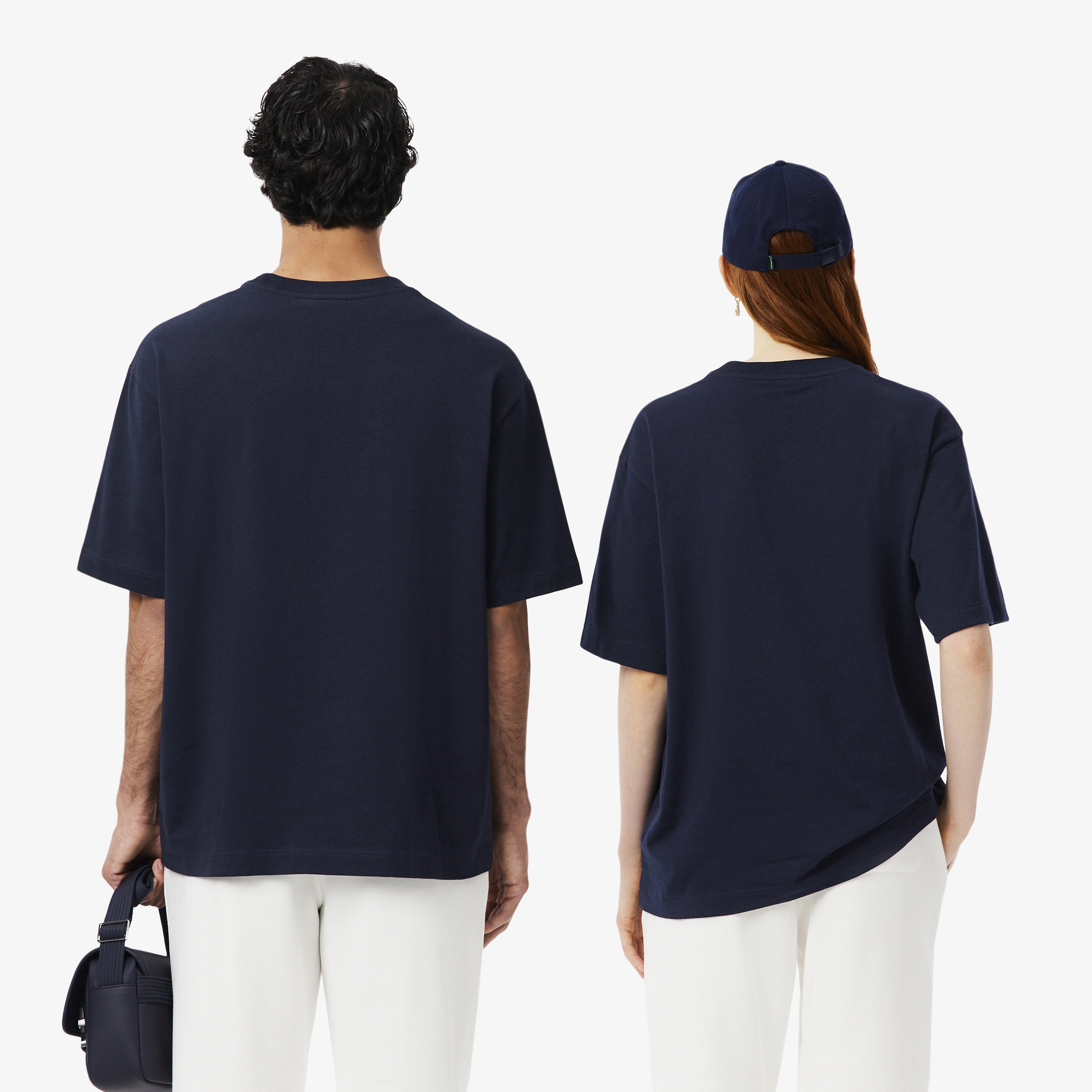 Lacoste Loose Fit Erkek Lacivert T-Shirt