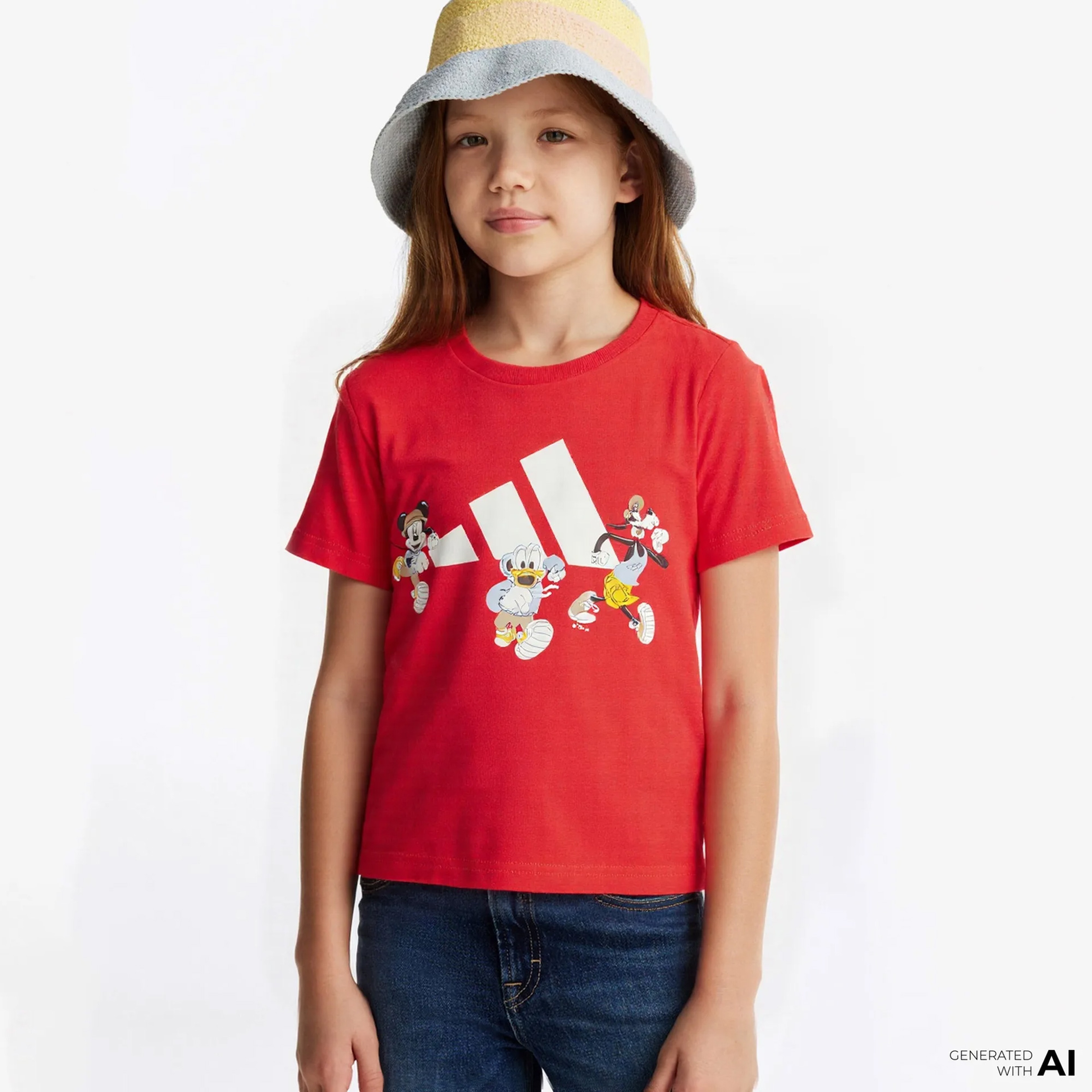 adidas Disney Mickey Mouse Çocuk Kırmızı T-Shirt