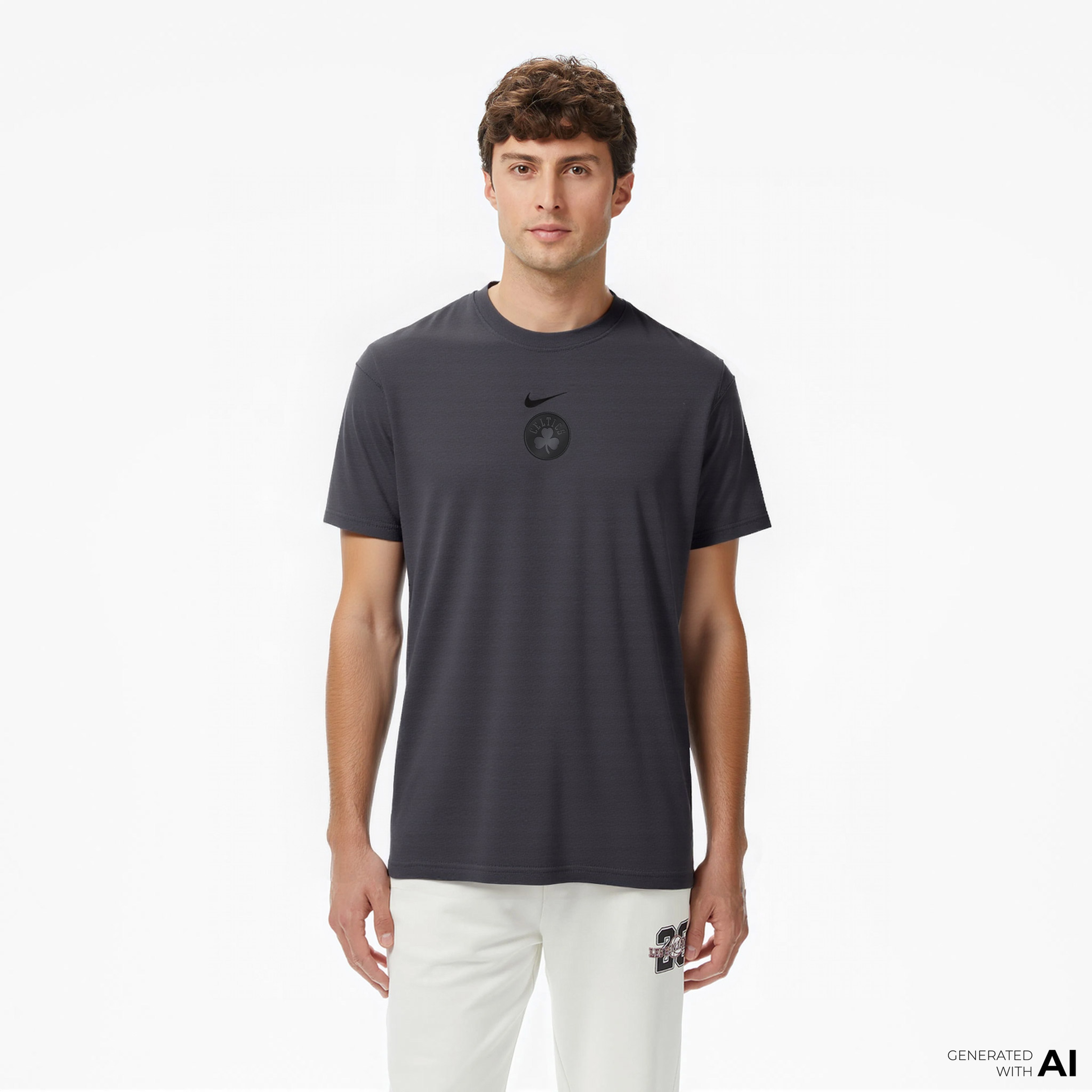 Nike NBA Boston Celtics Premium Essentials Erkek Gri T-Shirt