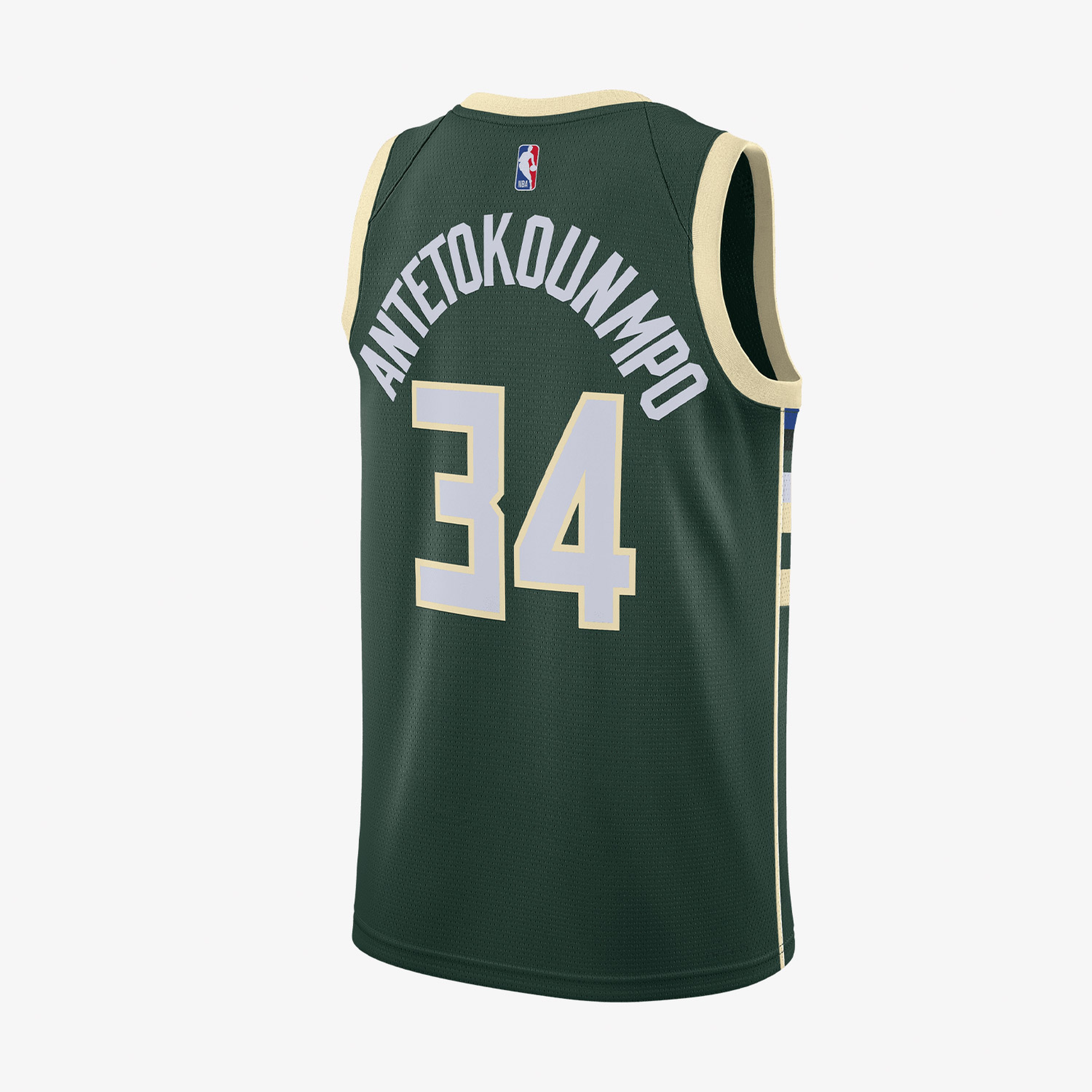 Nike Milwaukee Bucks Icon Erkek Yeşil Basketbol Forması